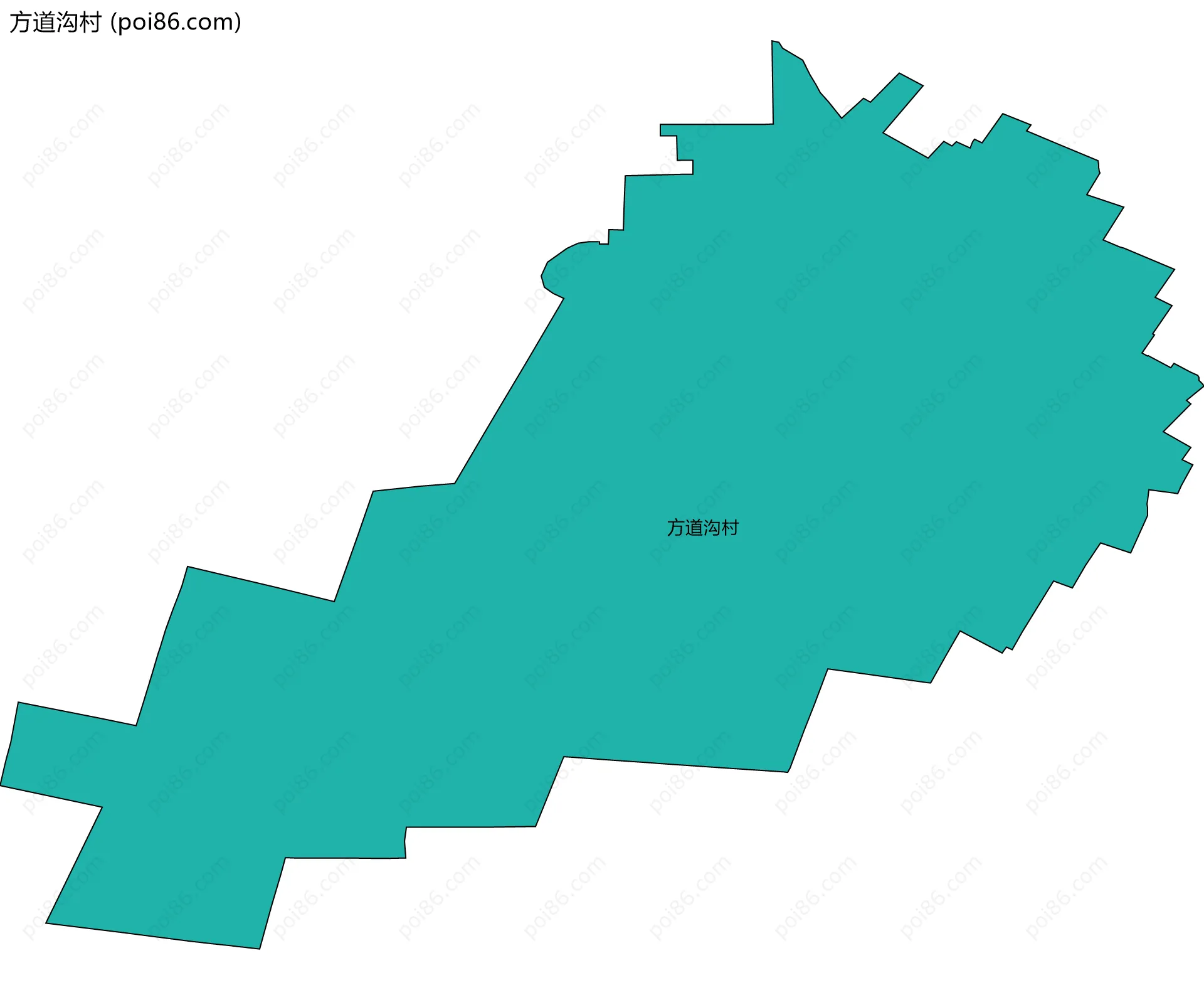 方道沟村边界地图