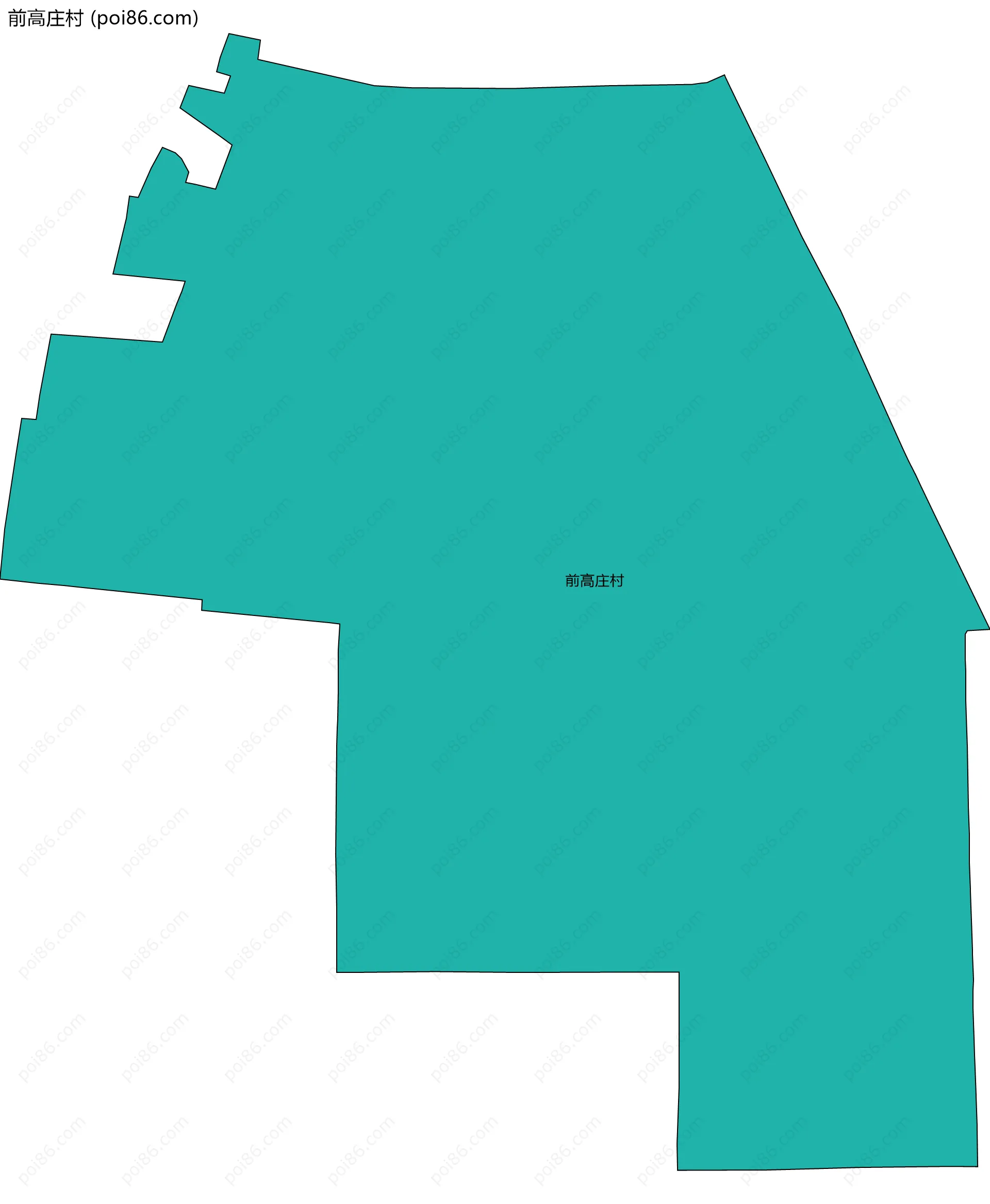 前高庄村边界地图