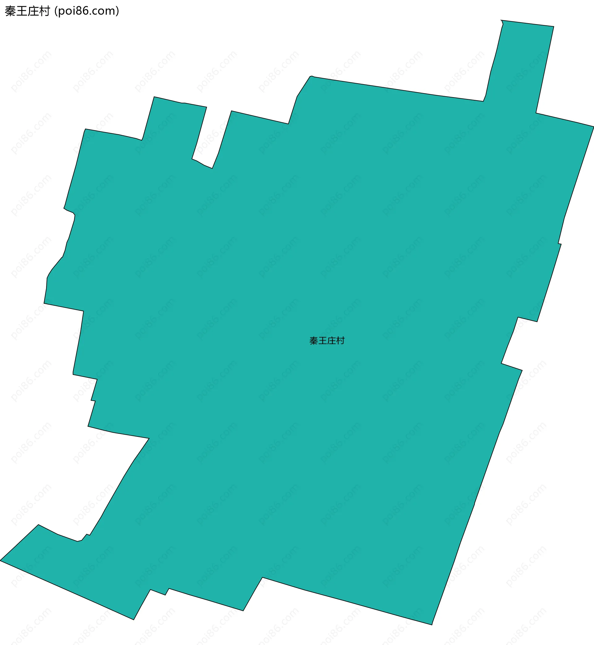 秦王庄村边界地图