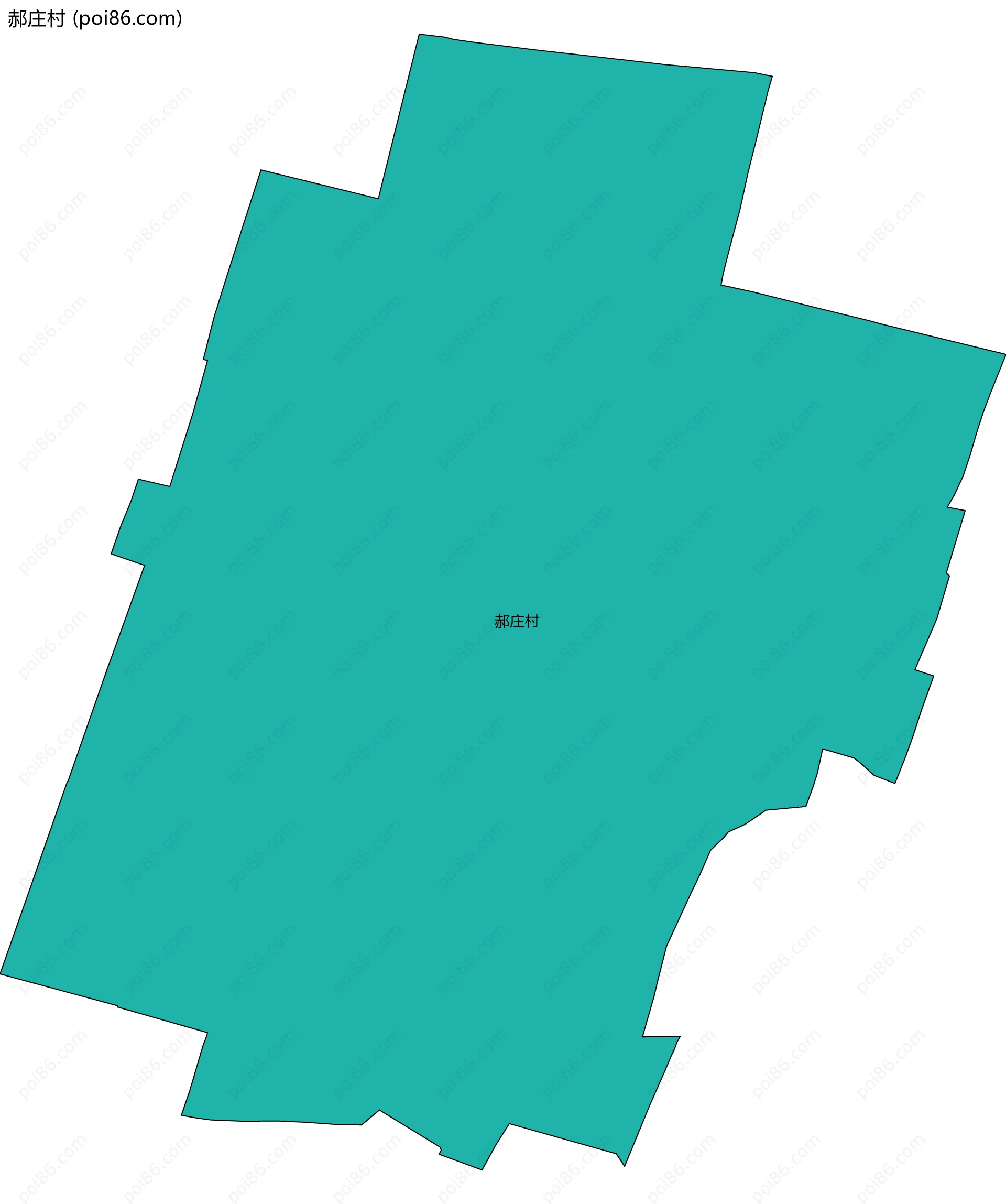 郝庄村边界地图