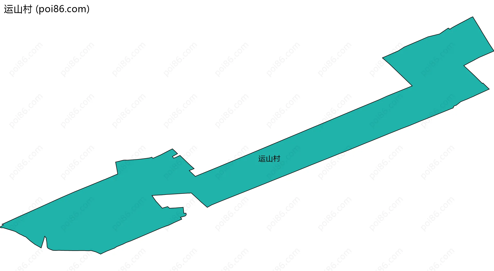 运山村边界地图