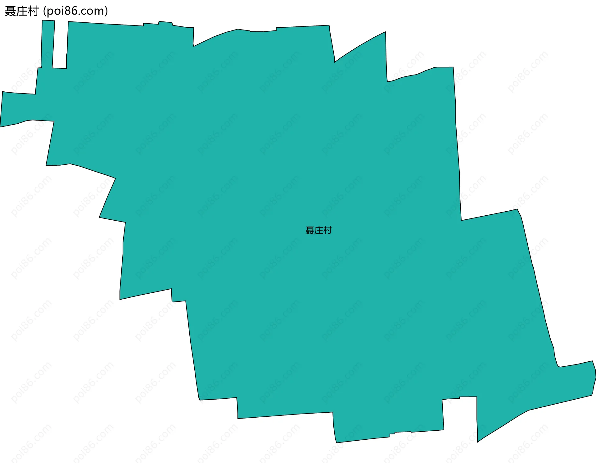 聂庄村边界地图