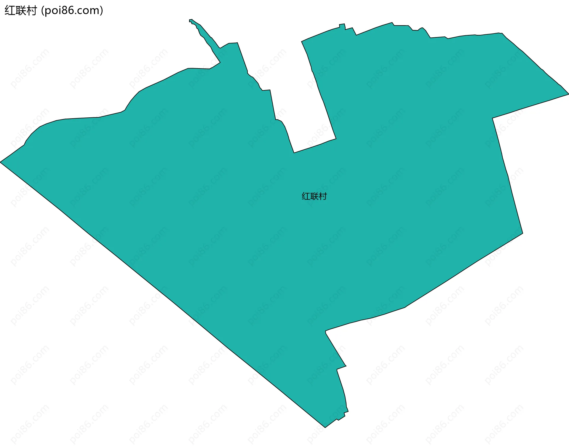 红联村边界地图