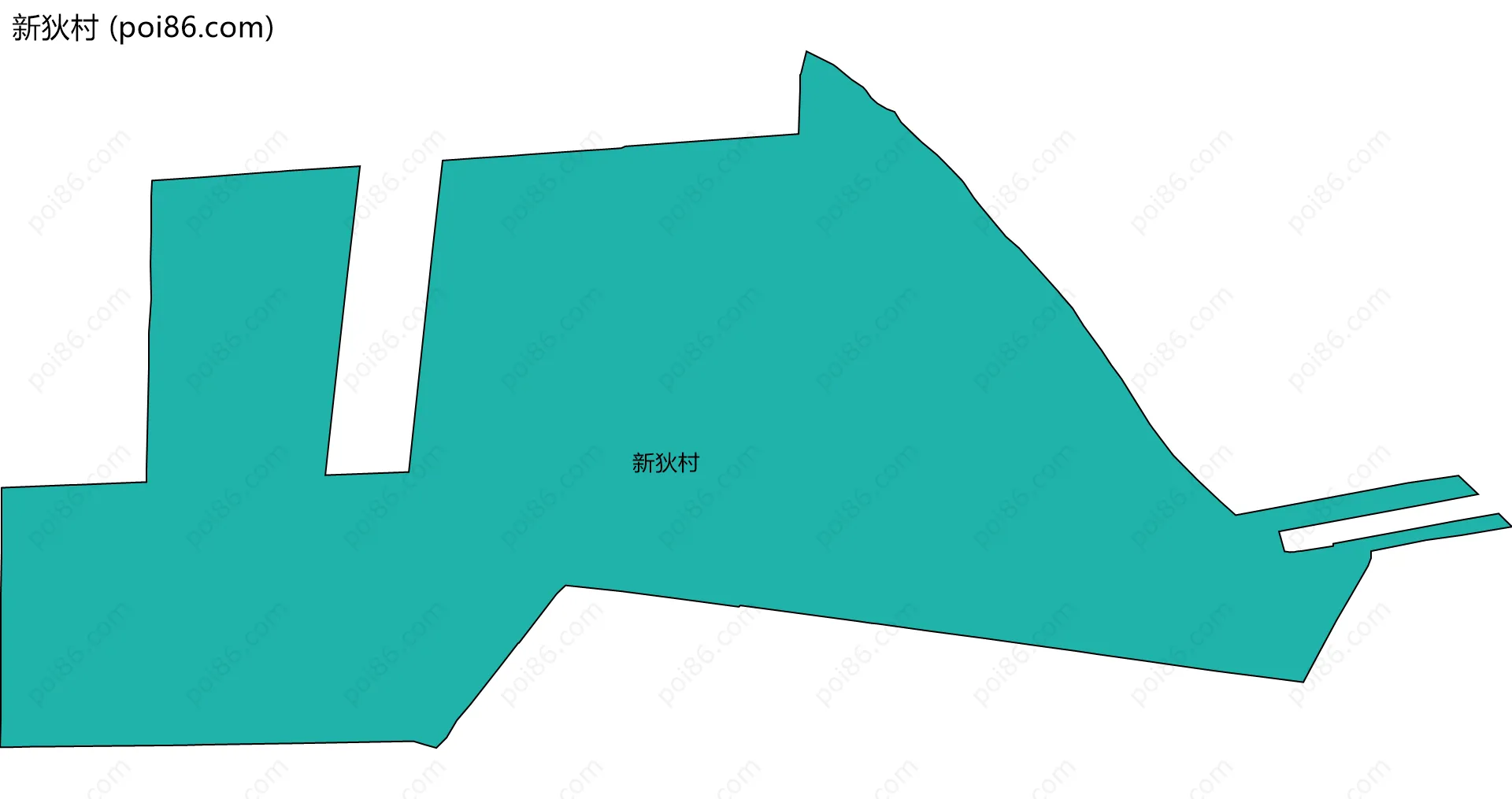 新狄村边界地图