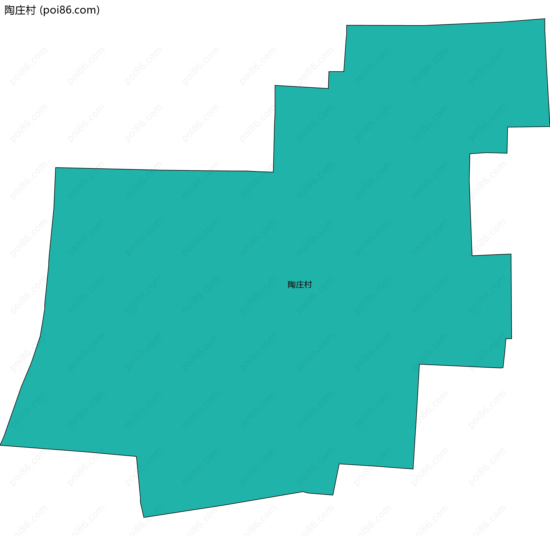 陶庄村边界地图