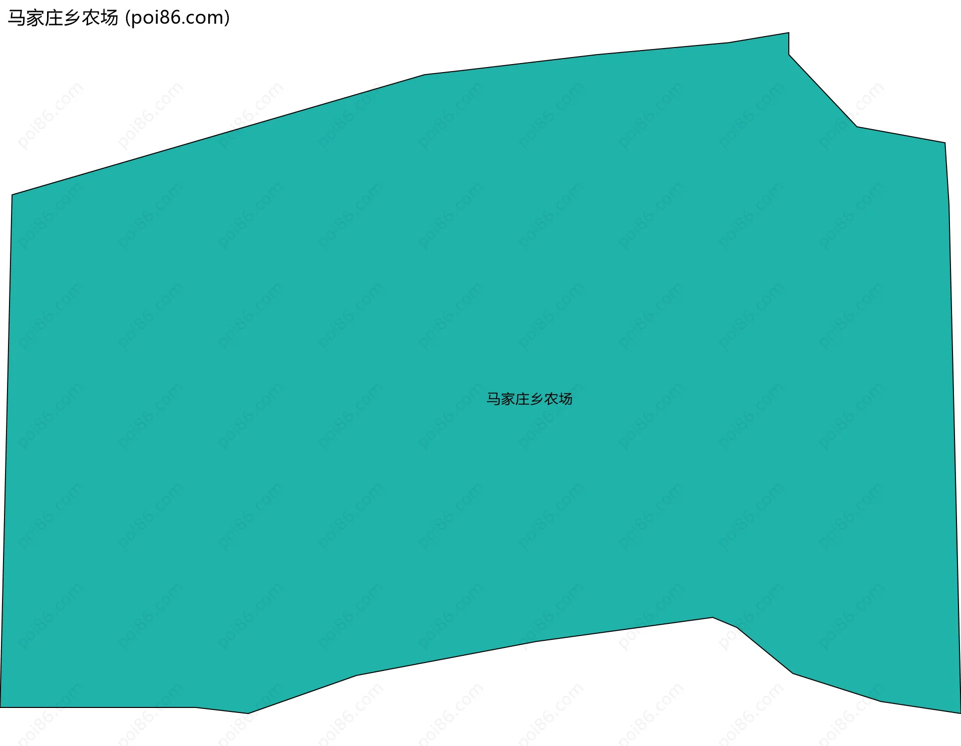 马家庄乡农场边界地图
