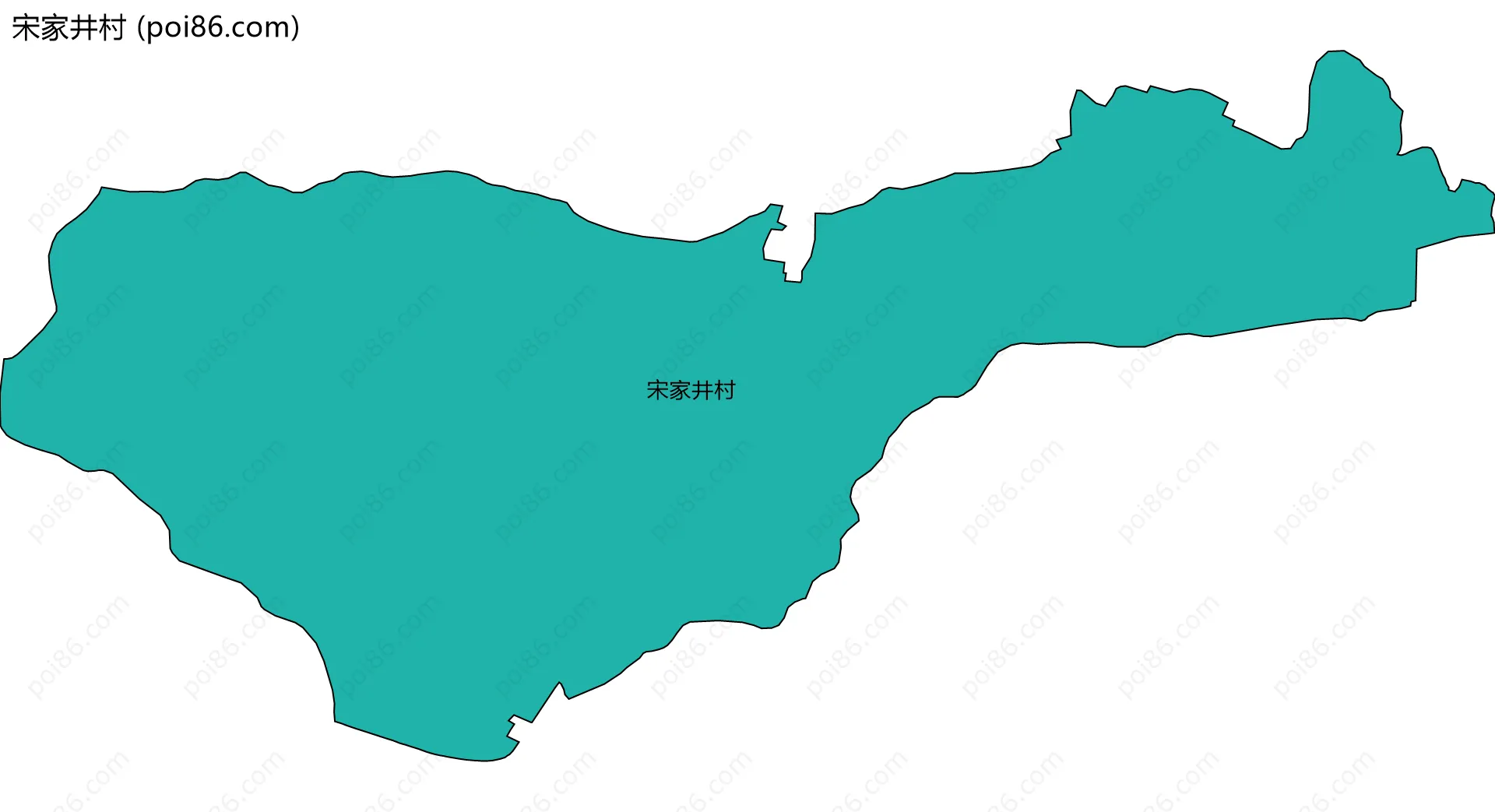 宋家井村边界地图