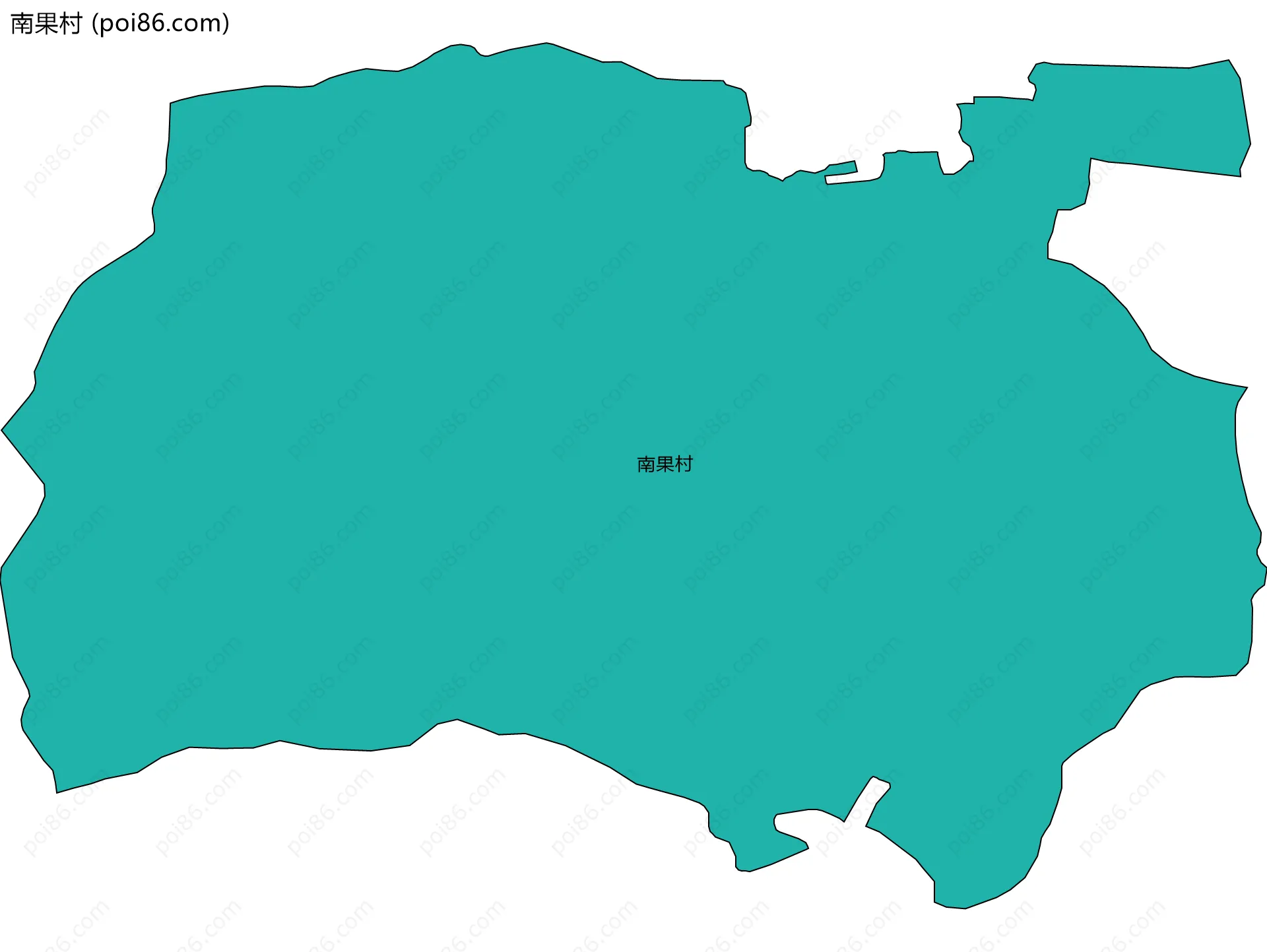 南果村边界地图