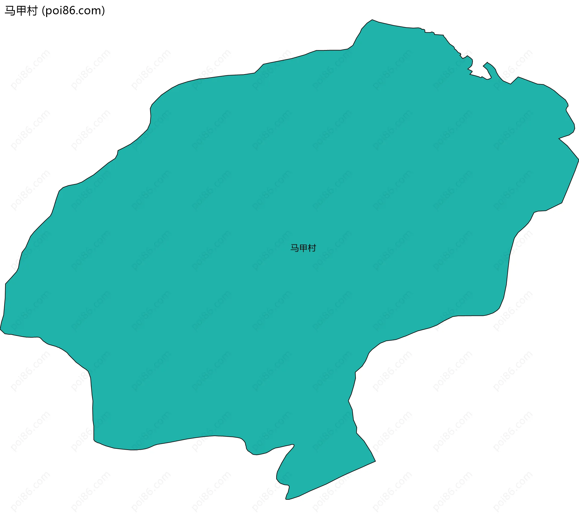 马甲村边界地图