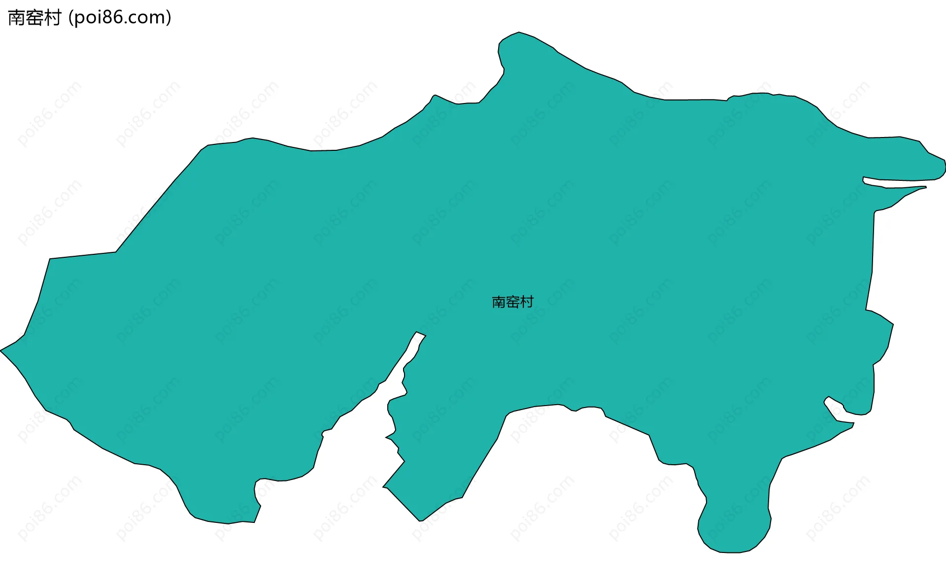 南窑村边界地图