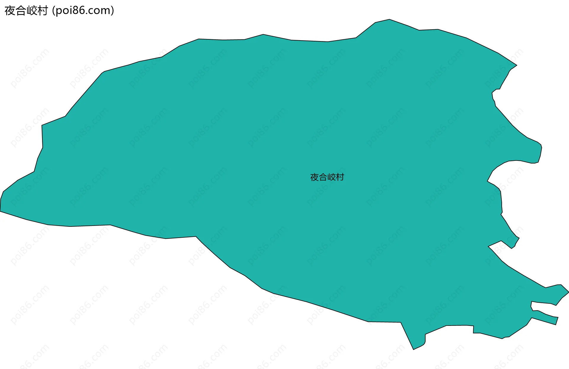 夜合峧村边界地图