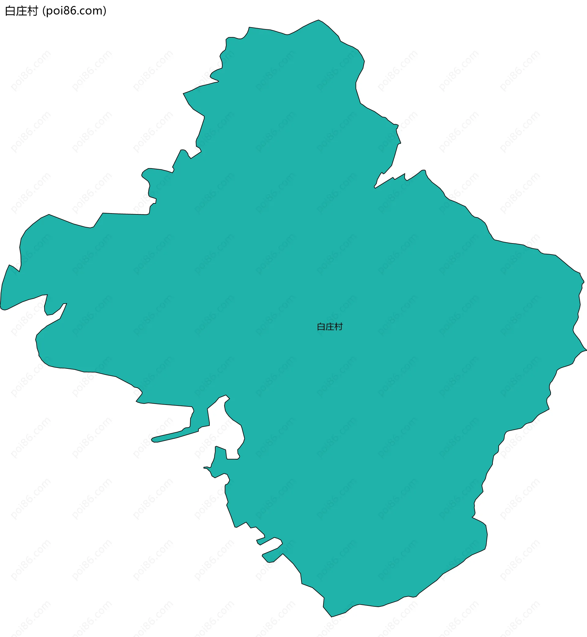 白庄村边界地图