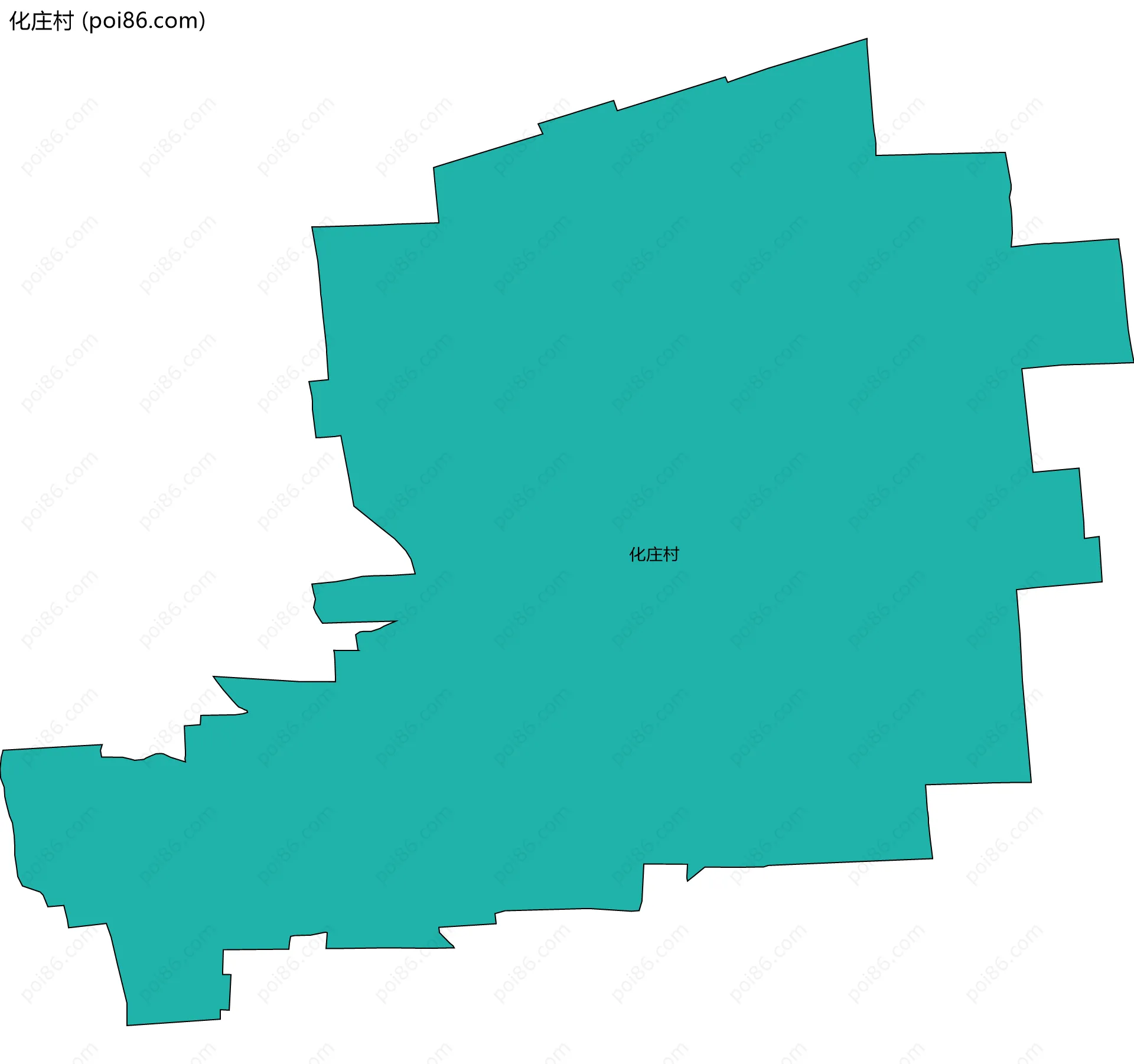 化庄村边界地图