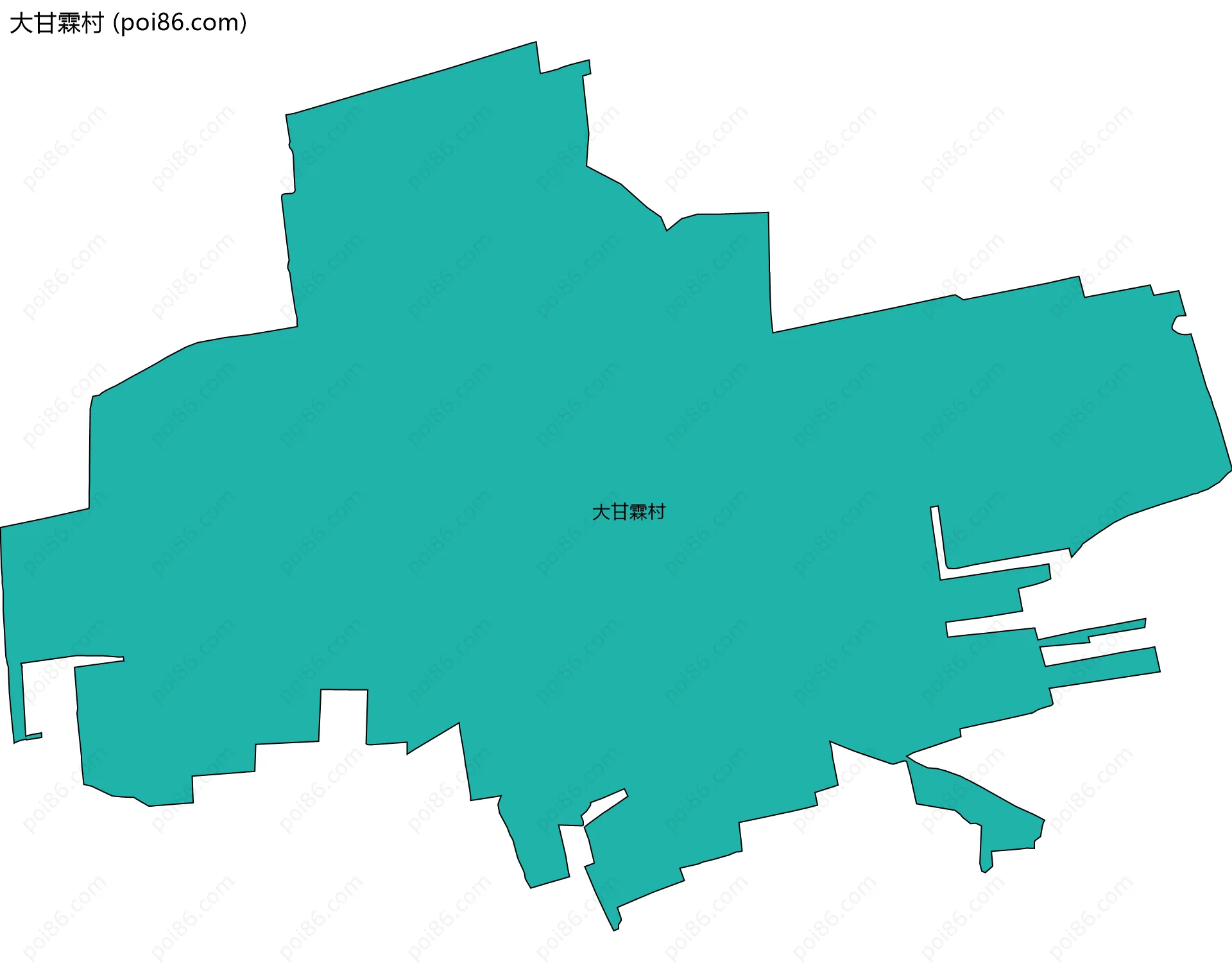 大甘霖村边界地图