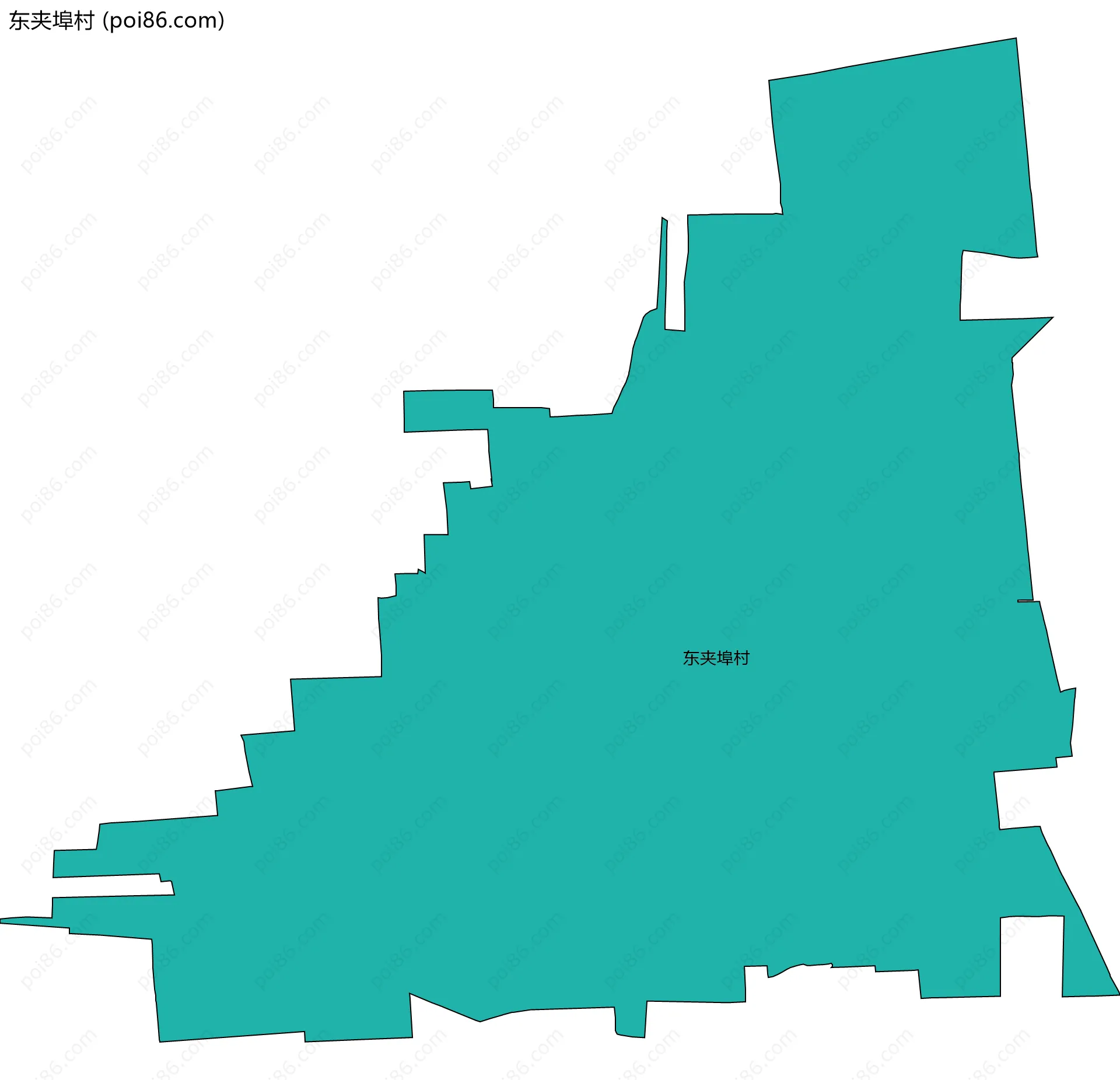 东夹埠村边界地图
