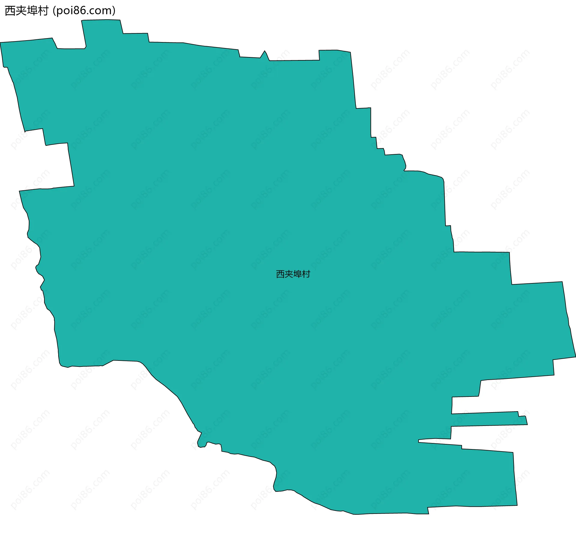 西夹埠村边界地图
