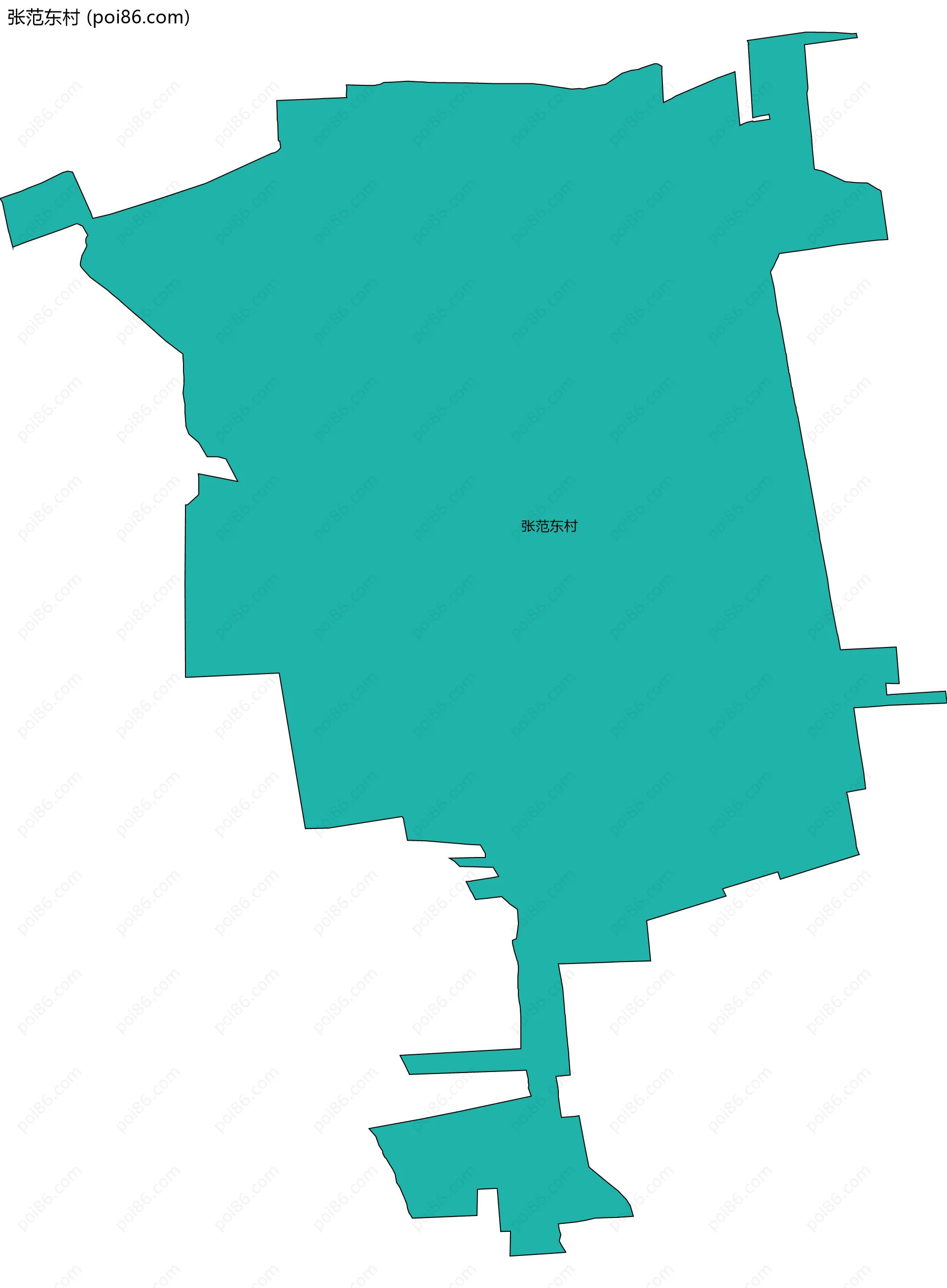 张范东村边界地图