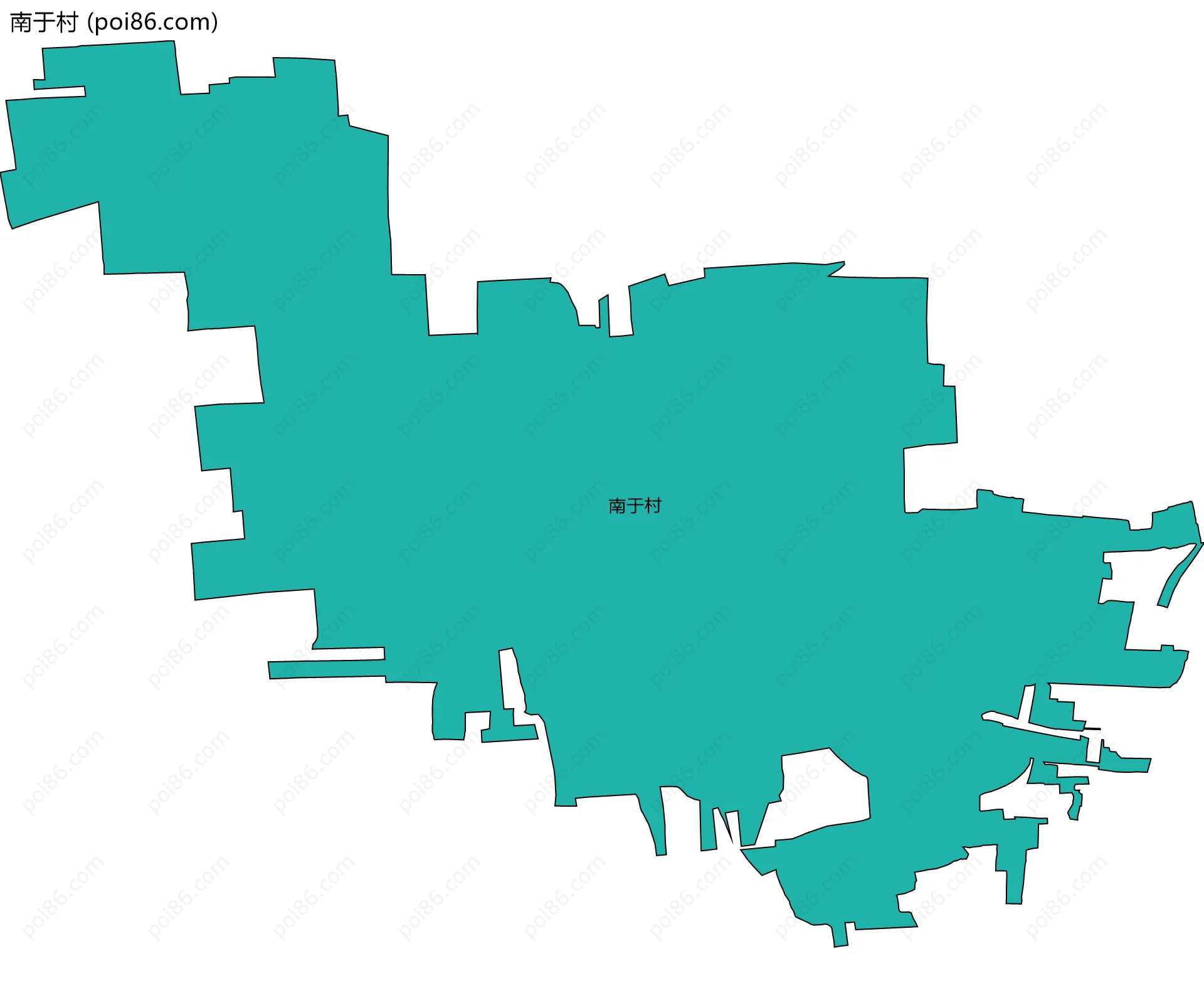 南于村边界地图