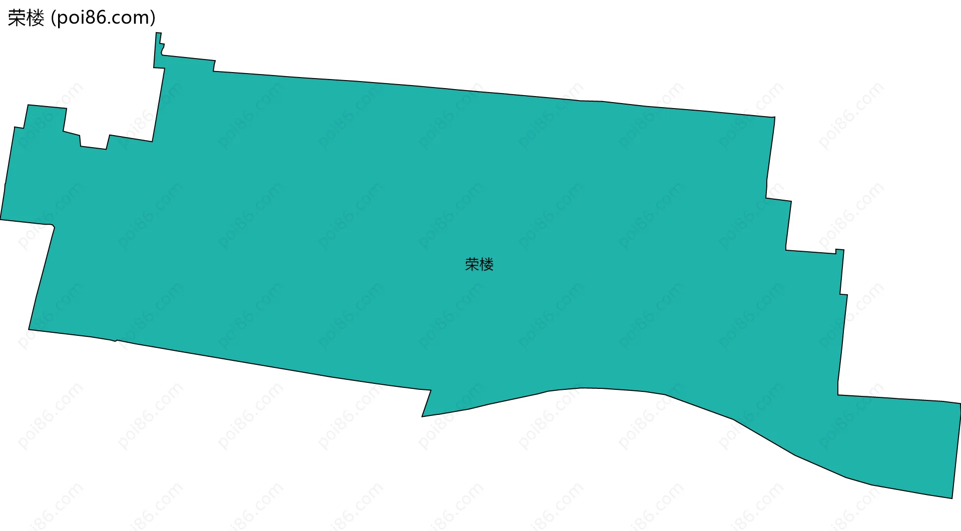 荣楼边界地图
