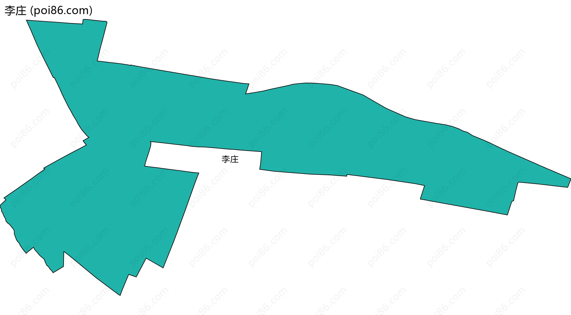 李庄边界地图