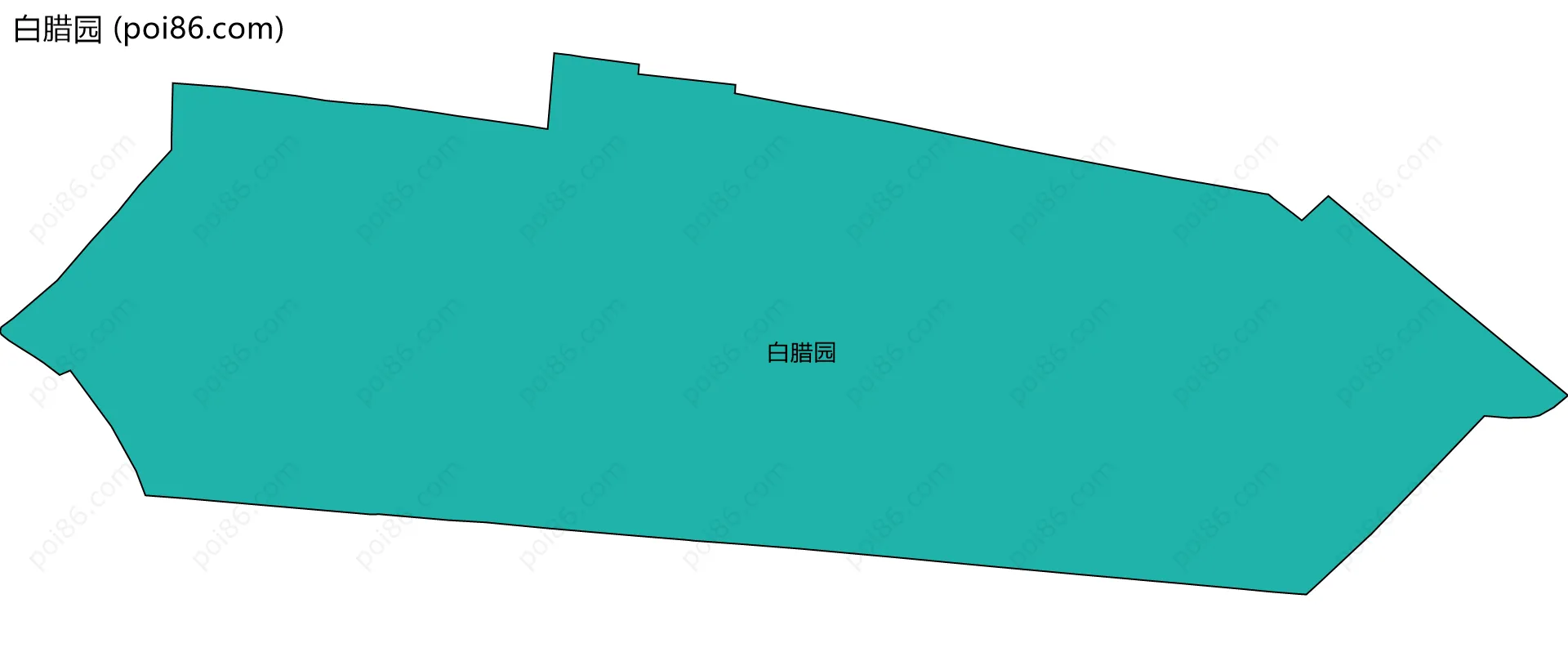白腊园边界地图