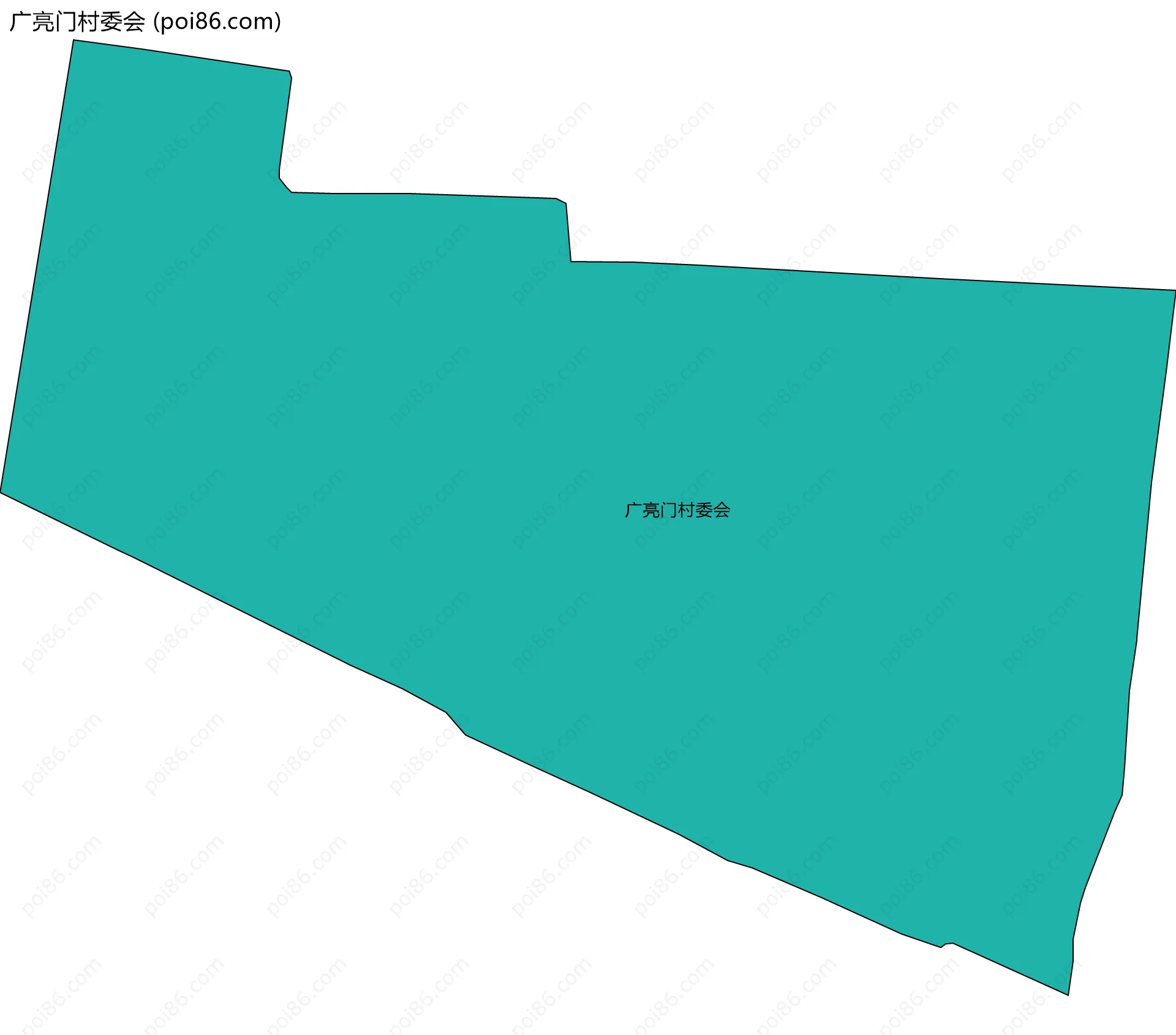 广亮门村委会边界地图