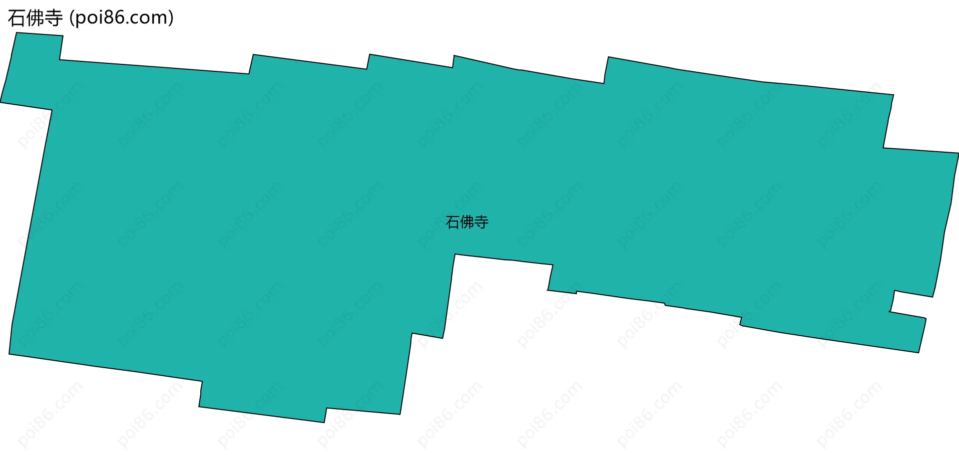 石佛寺边界地图