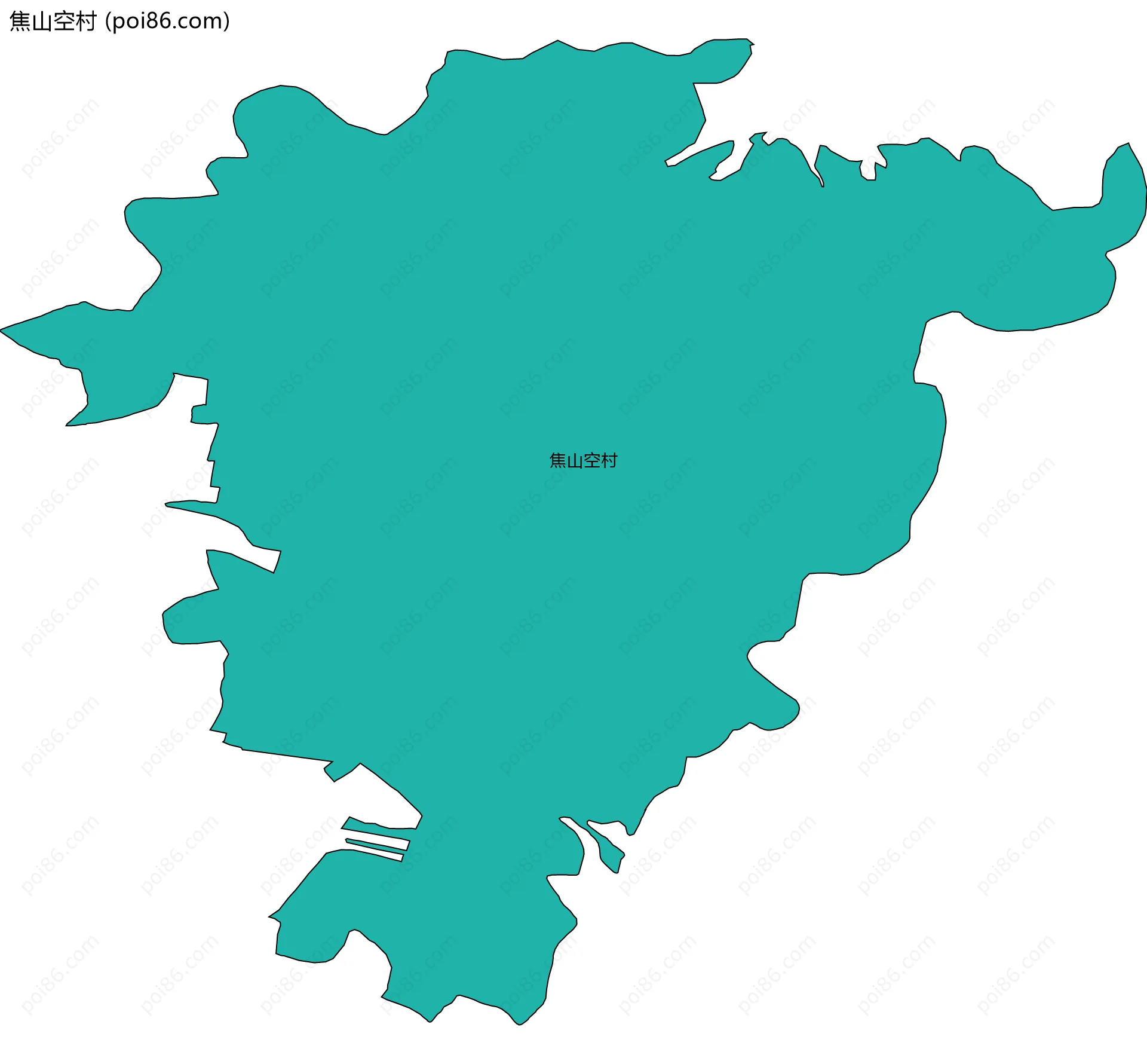 焦山空村边界地图