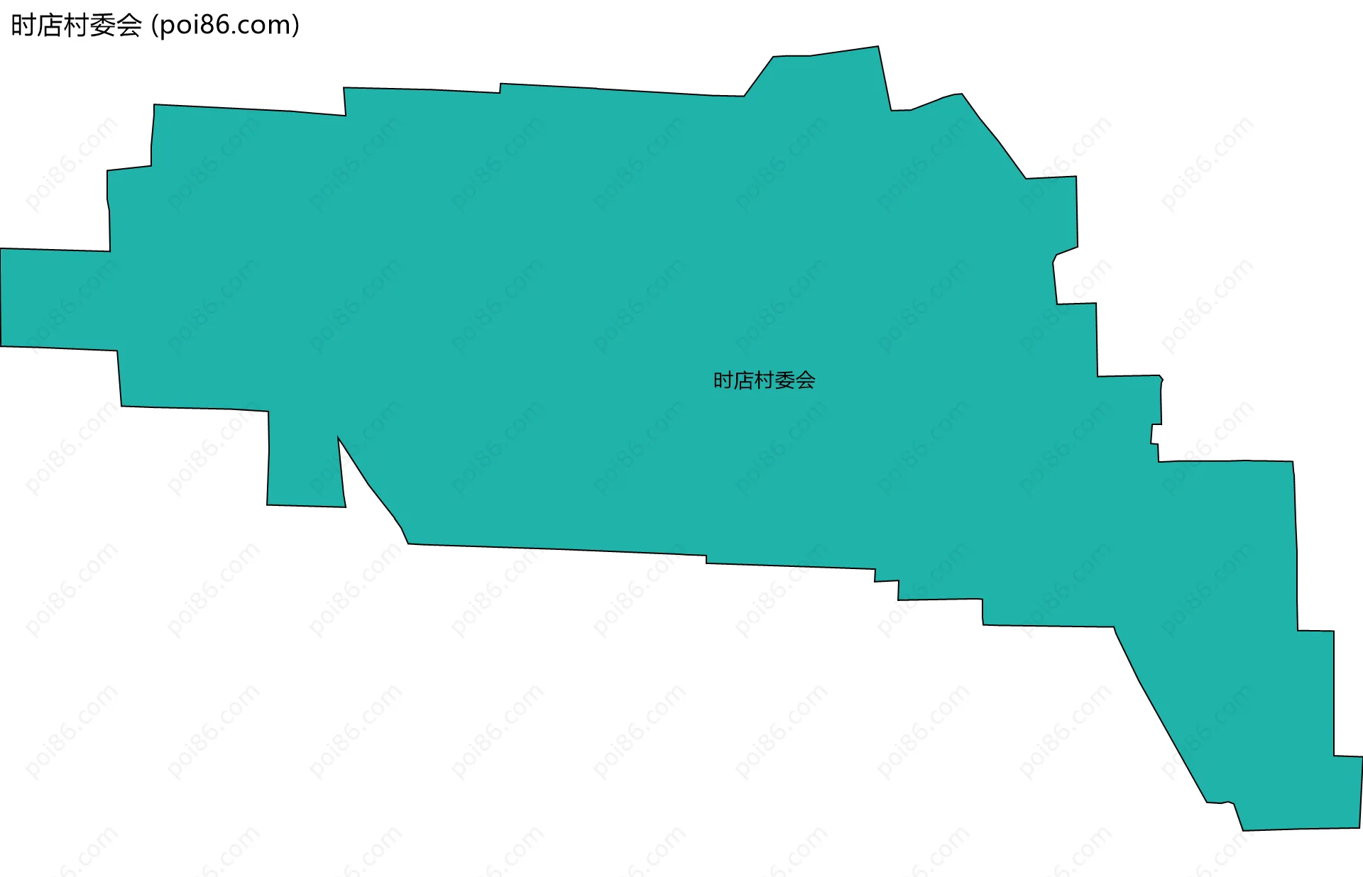 时店村委会边界地图