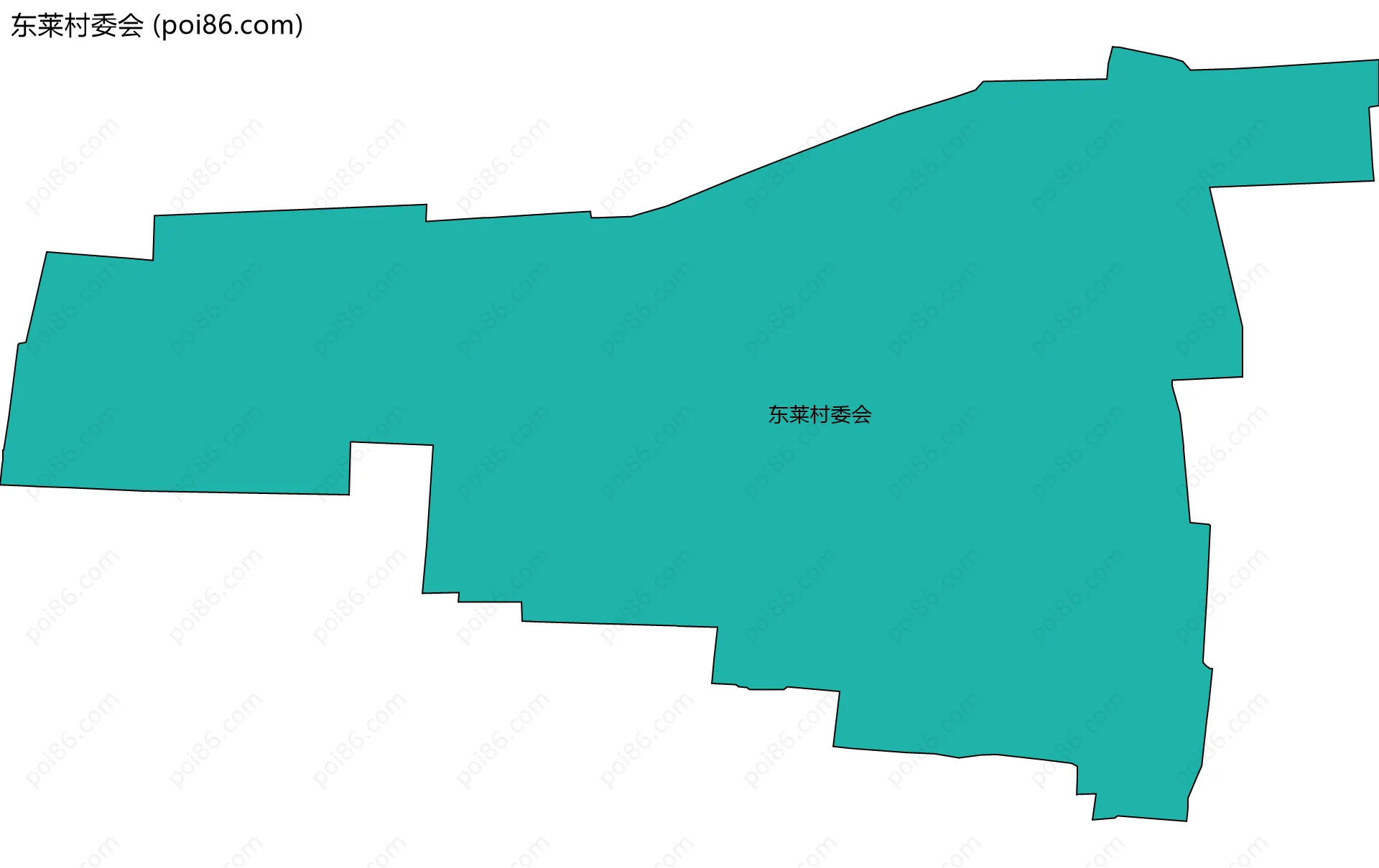 东莱村委会边界地图