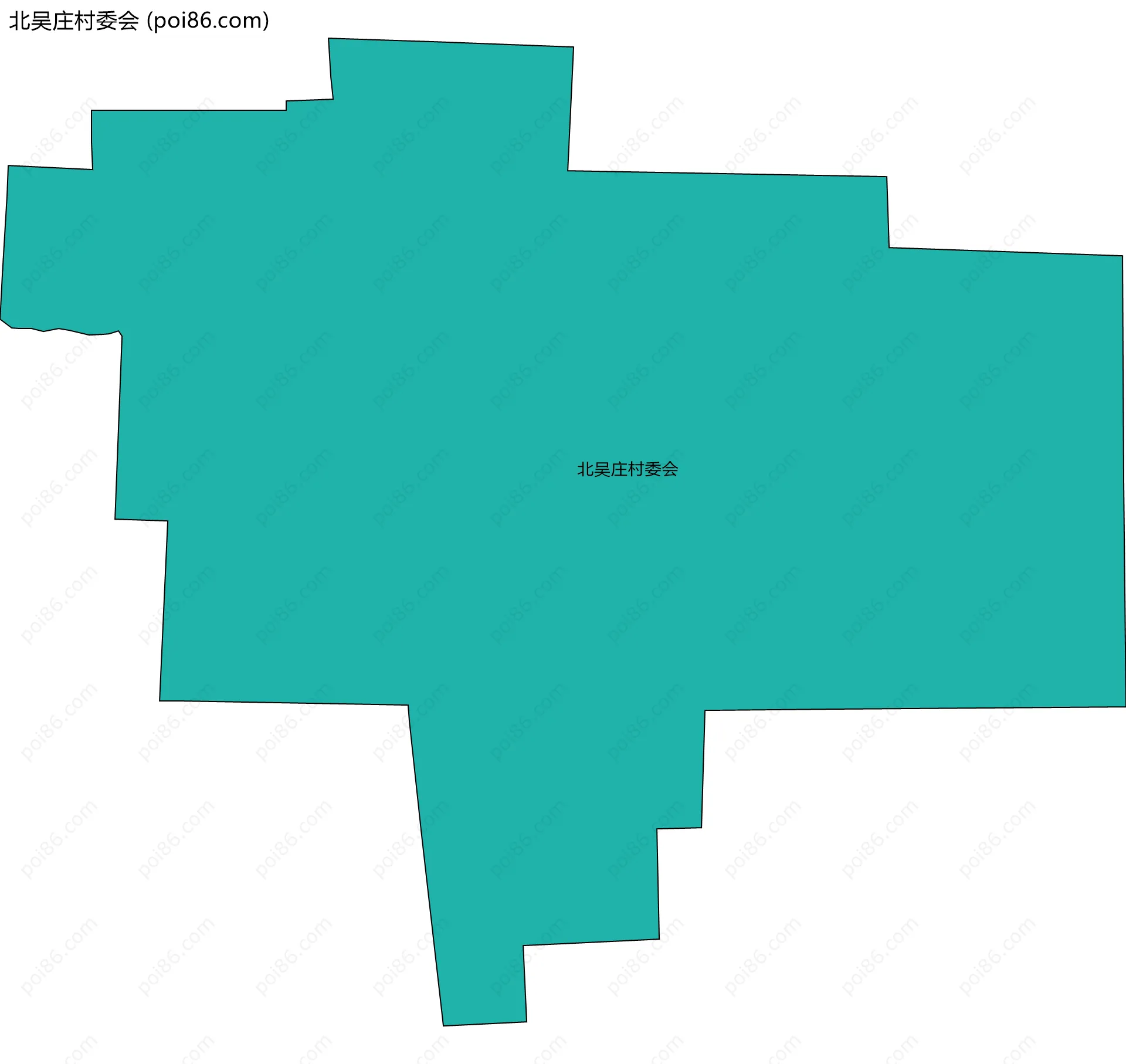 北吴庄村委会边界地图