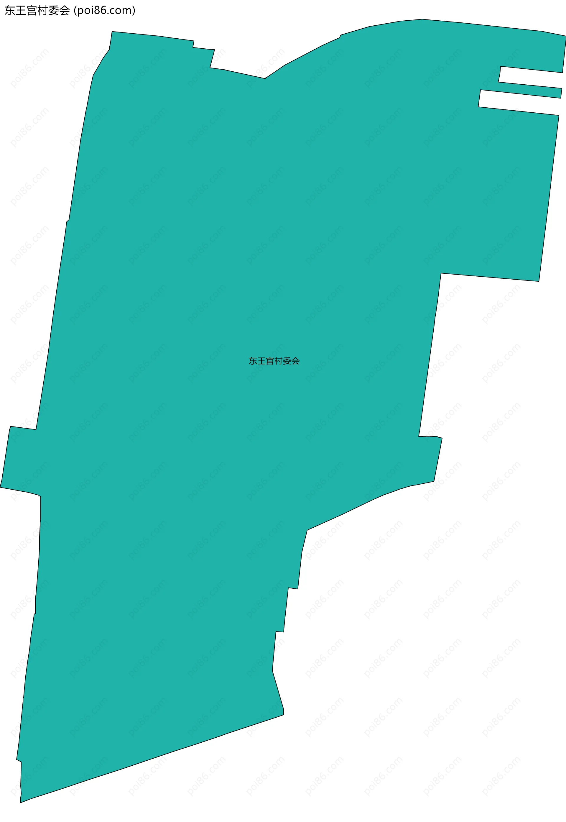东王宫村委会边界地图