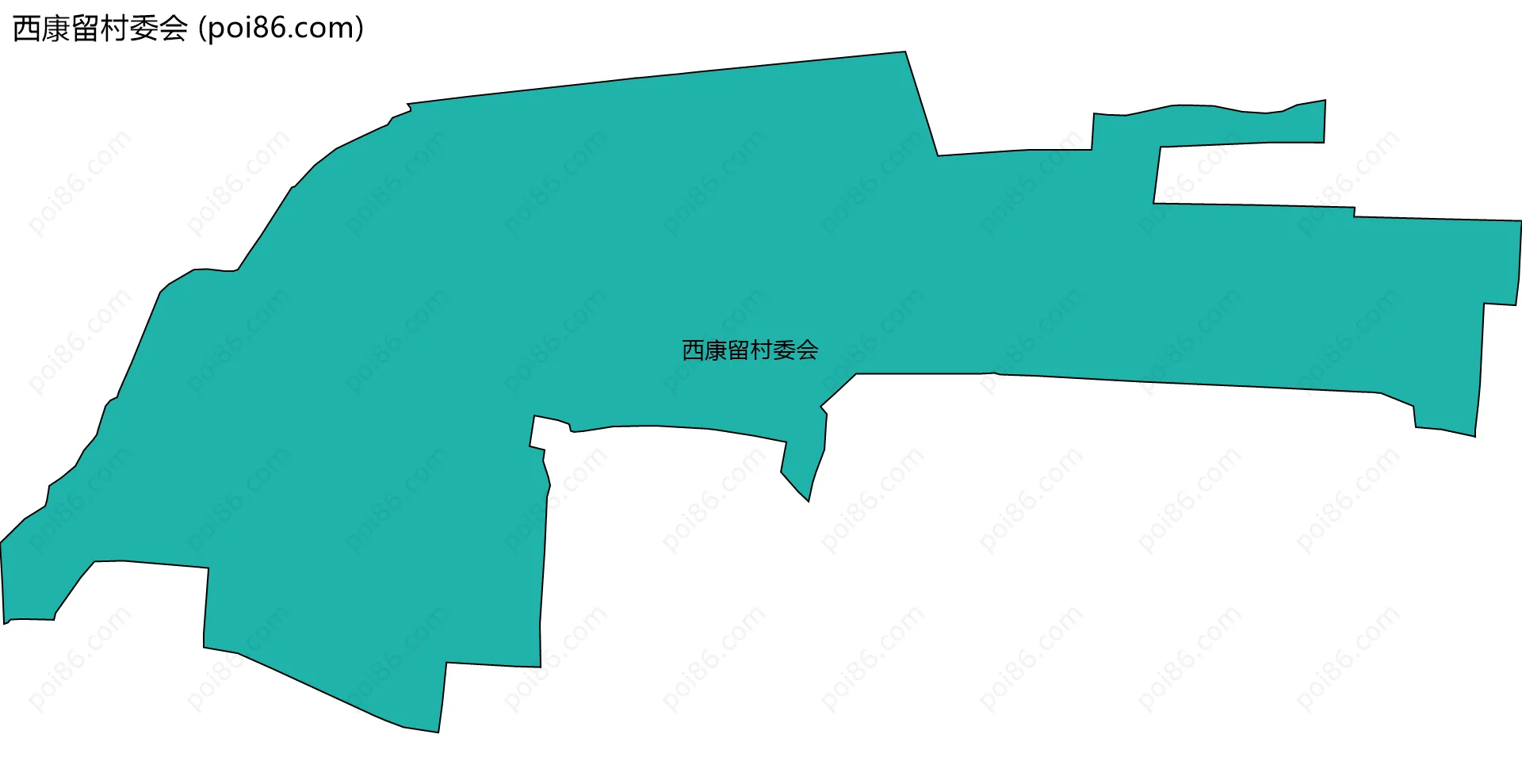 西康留村委会边界地图