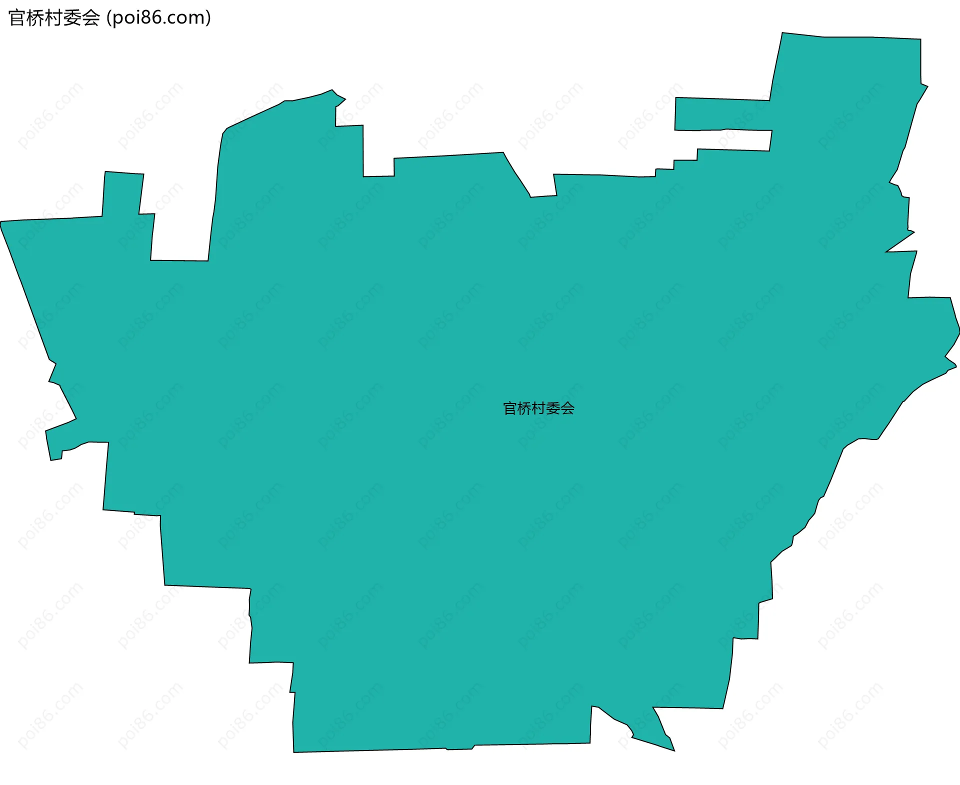 官桥村委会边界地图
