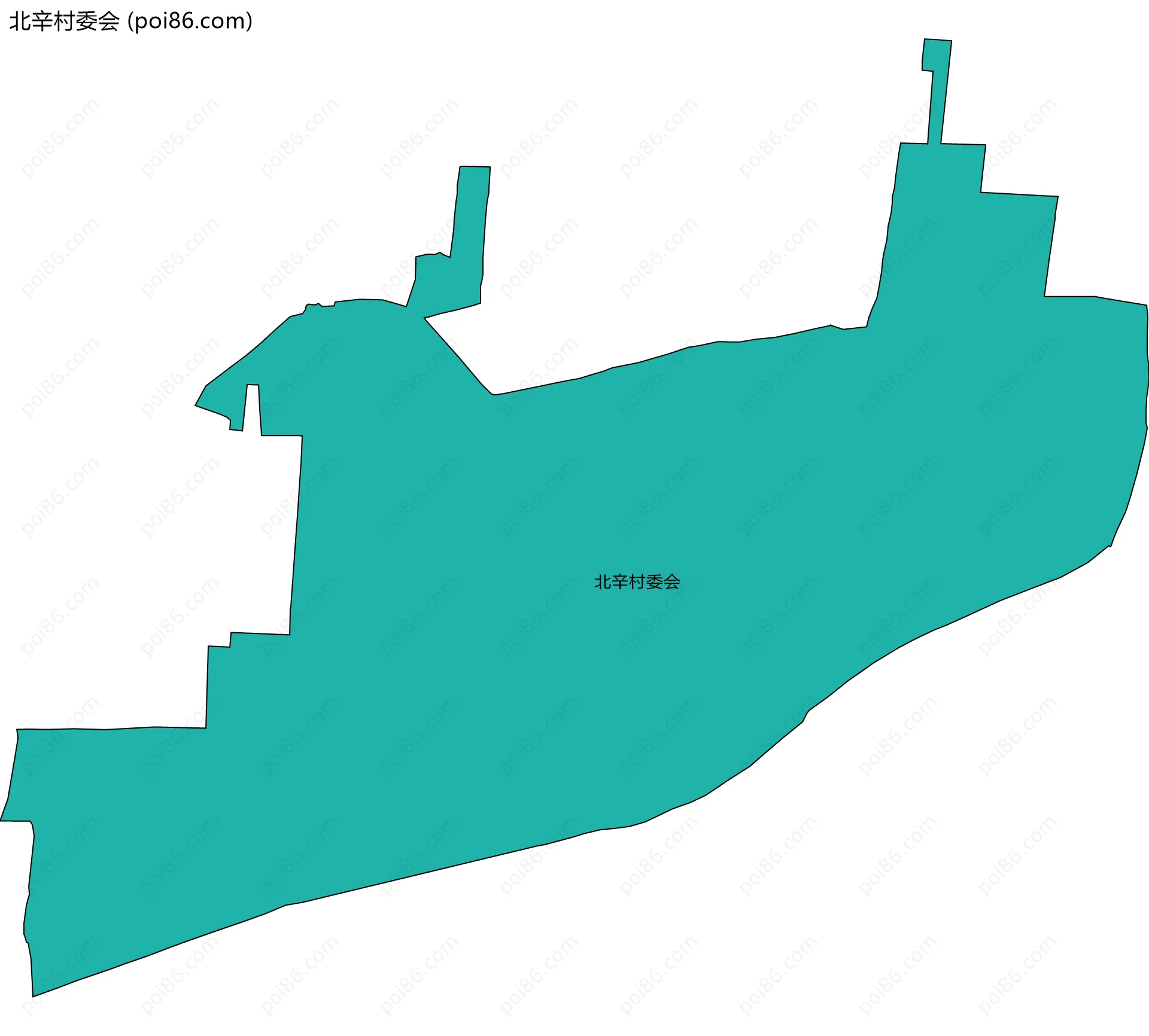 北辛村委会边界地图