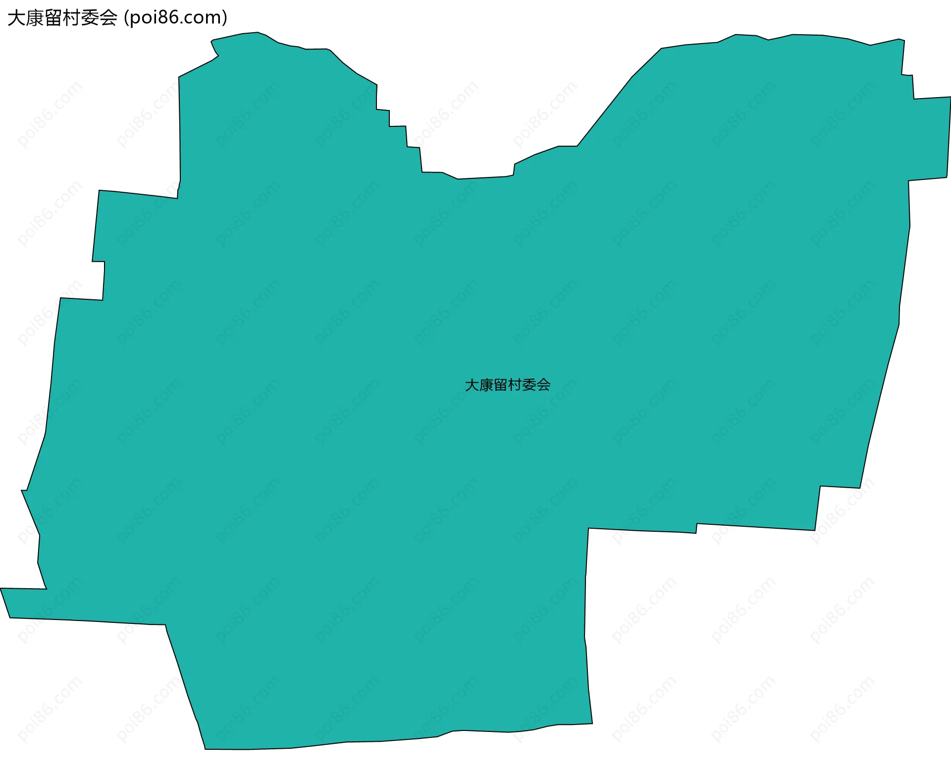 大康留村委会边界地图