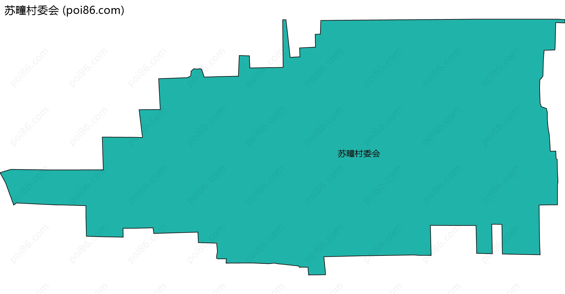 苏疃村委会边界地图