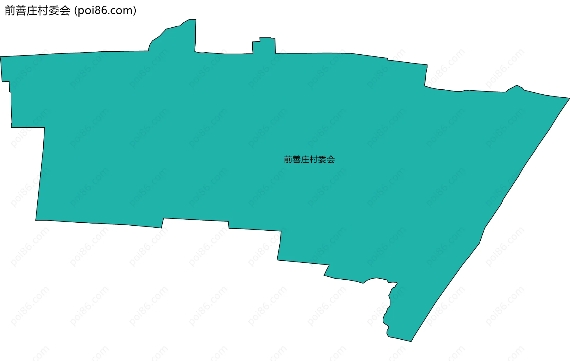 前善庄村委会边界地图