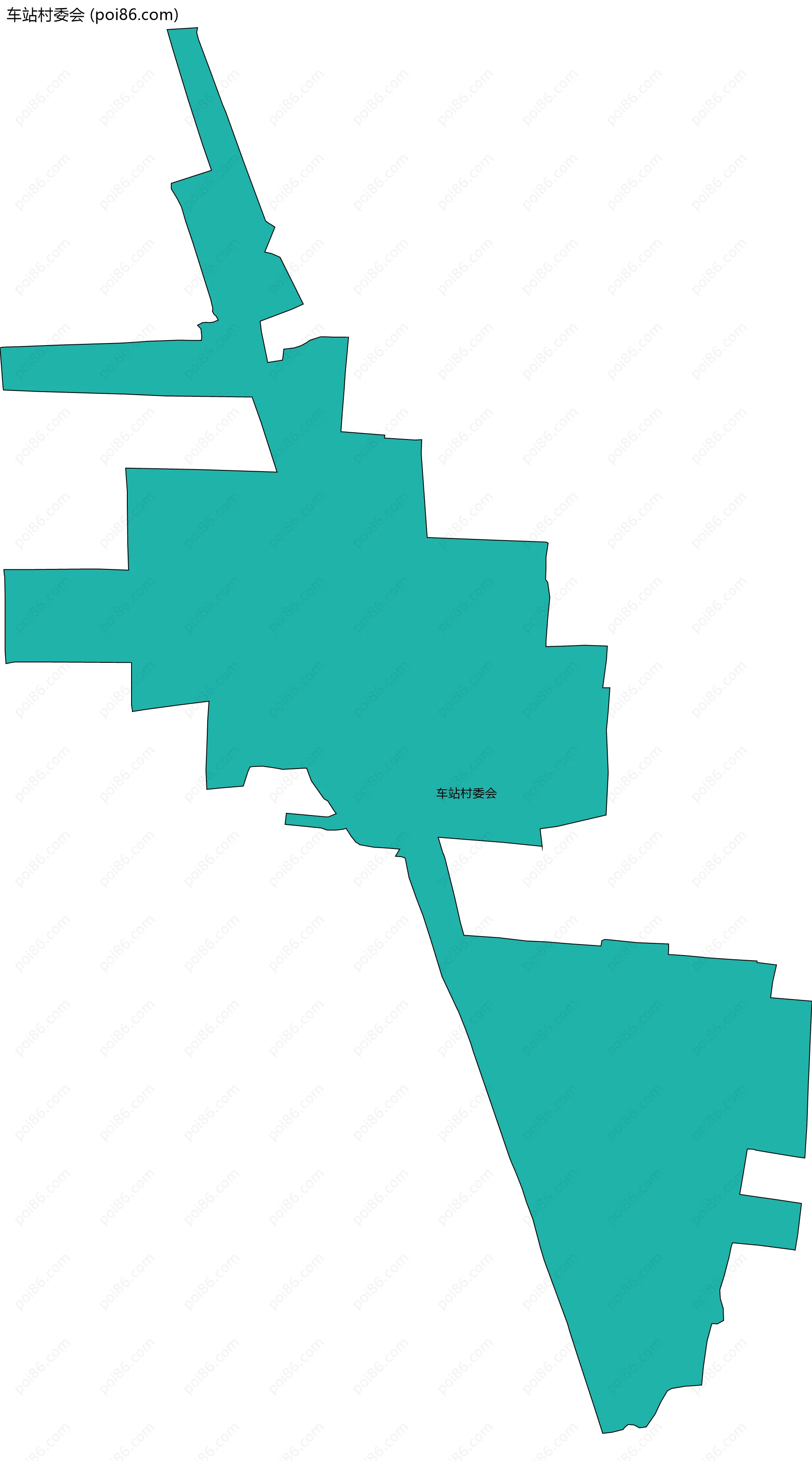 车站村委会边界地图