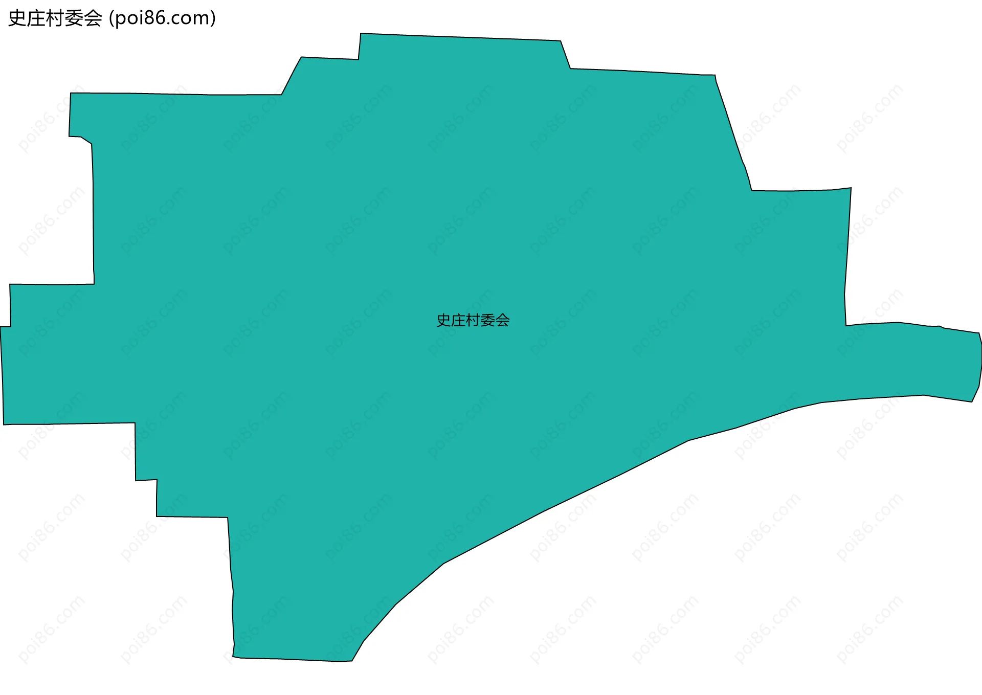 史庄村委会边界地图