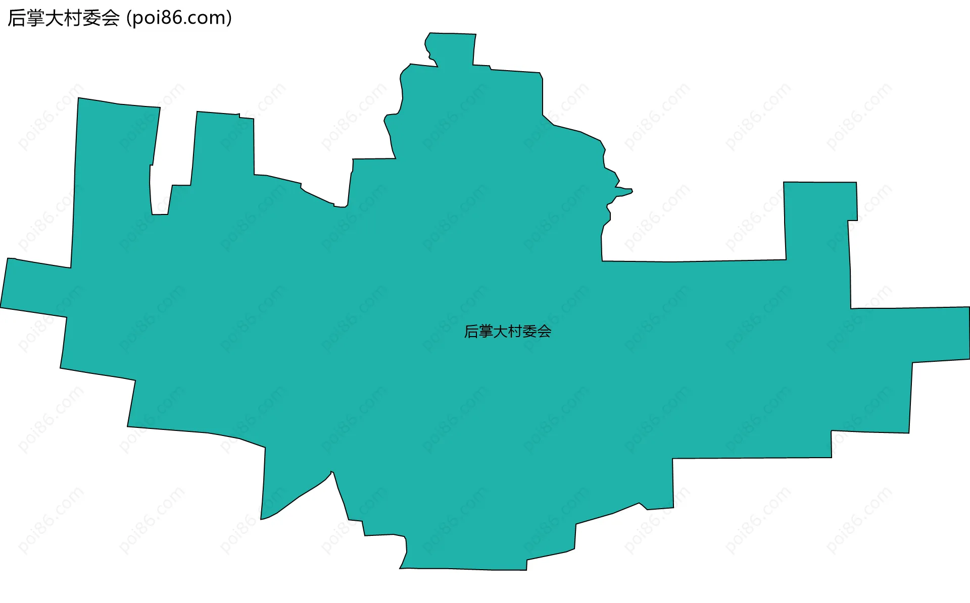 后掌大村委会边界地图