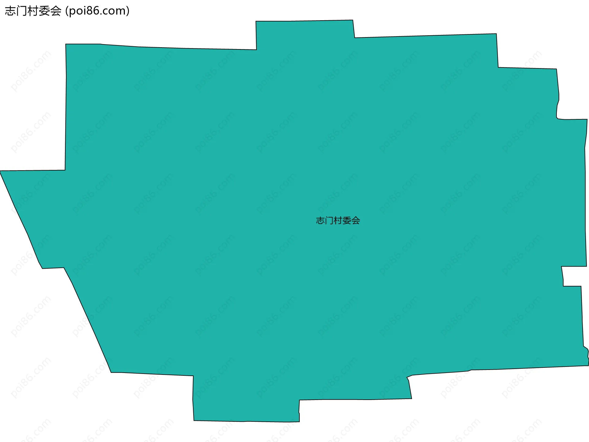 志门村委会边界地图