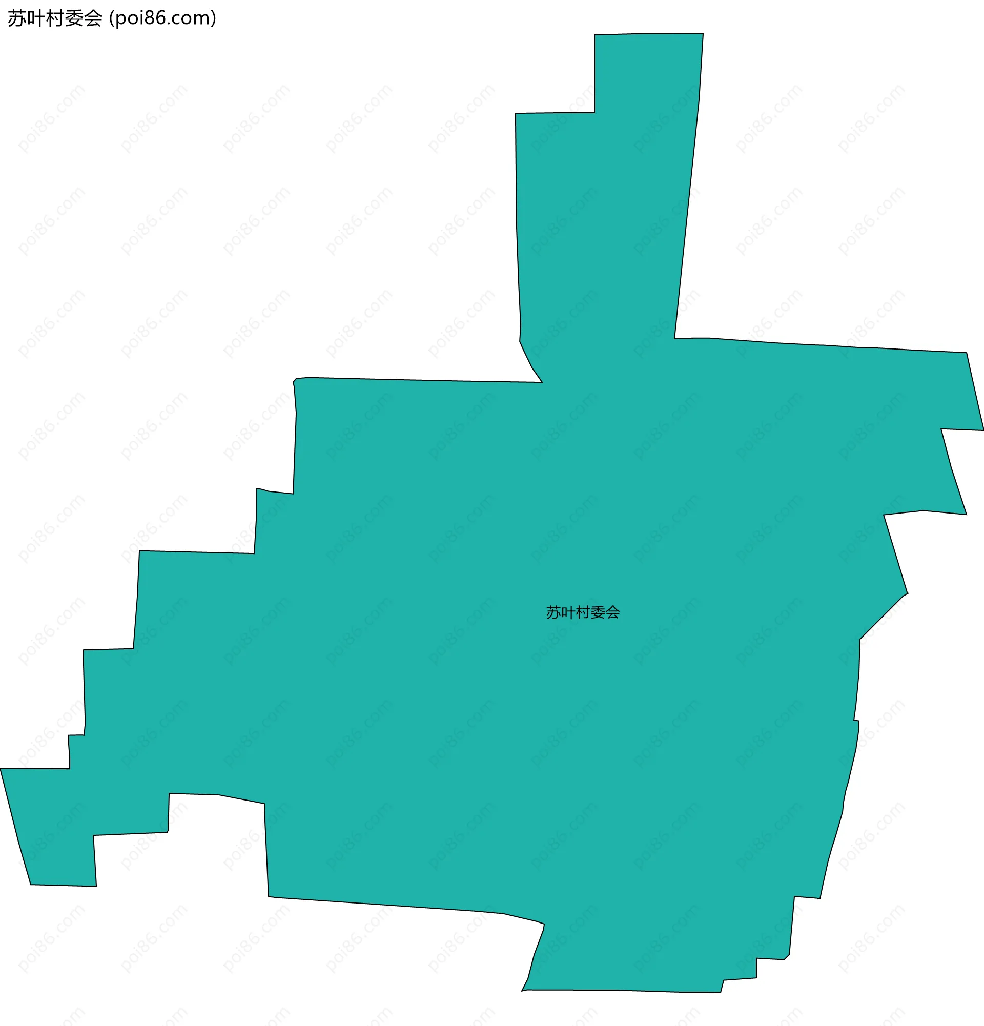 苏叶村委会边界地图