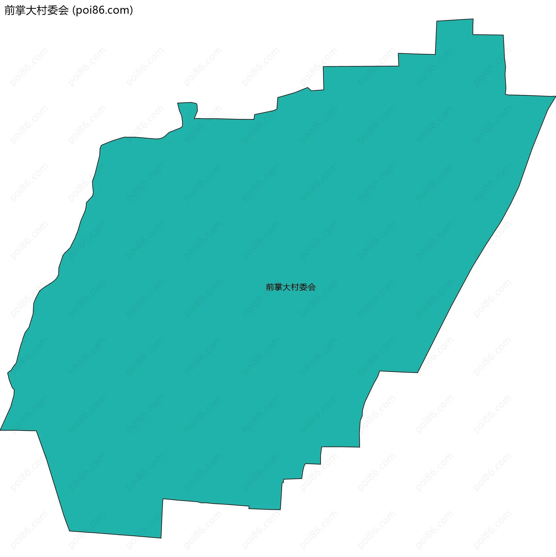 前掌大村委会边界地图