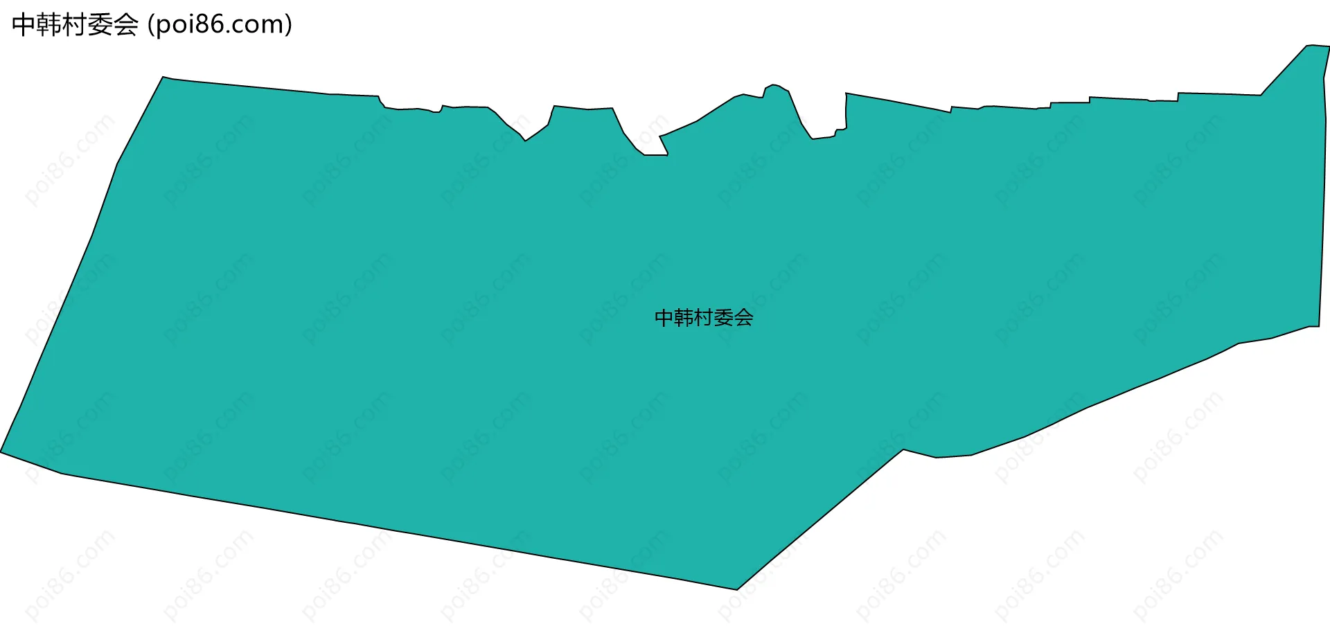 中韩村委会边界地图