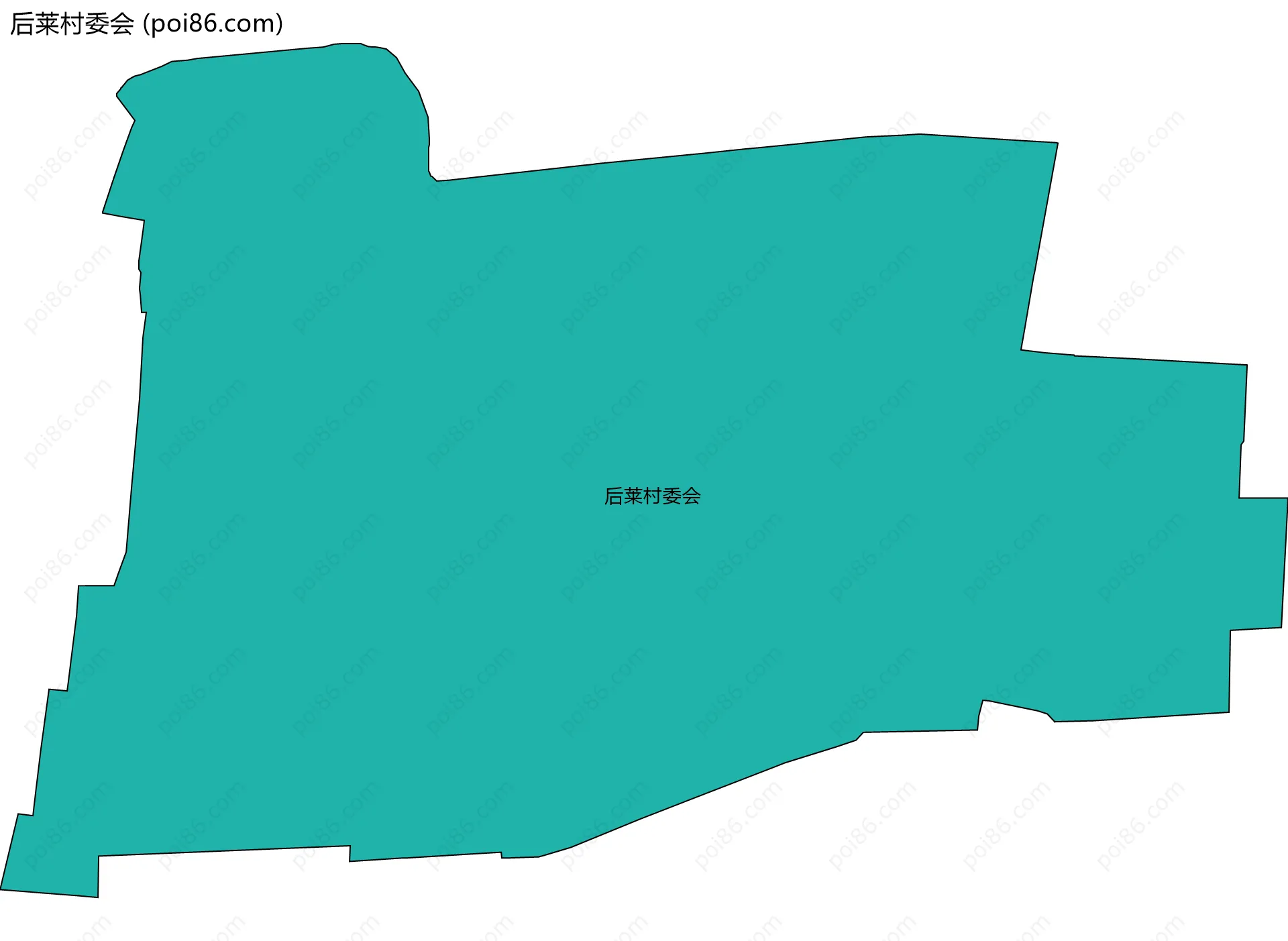 后莱村委会边界地图