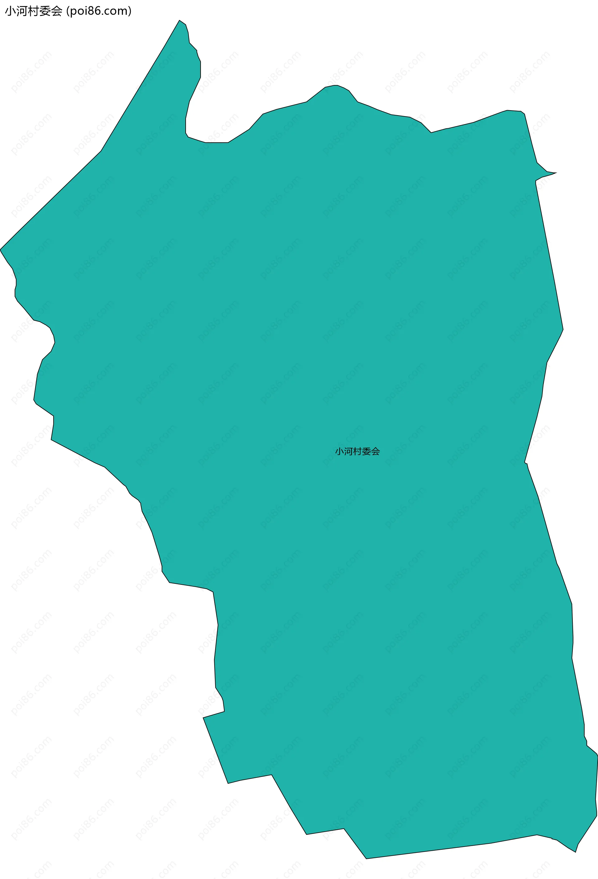 小河村委会边界地图