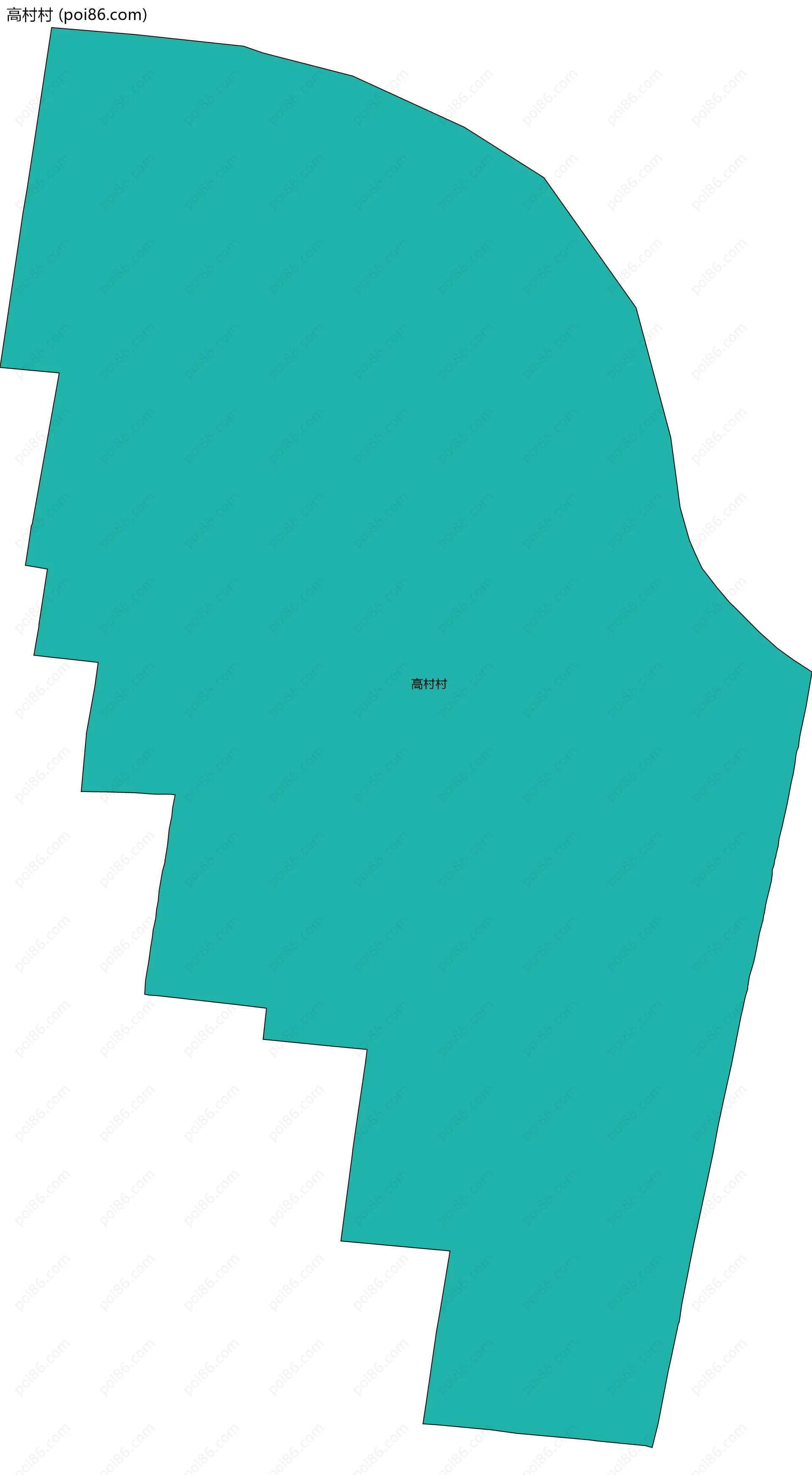 高村村边界地图