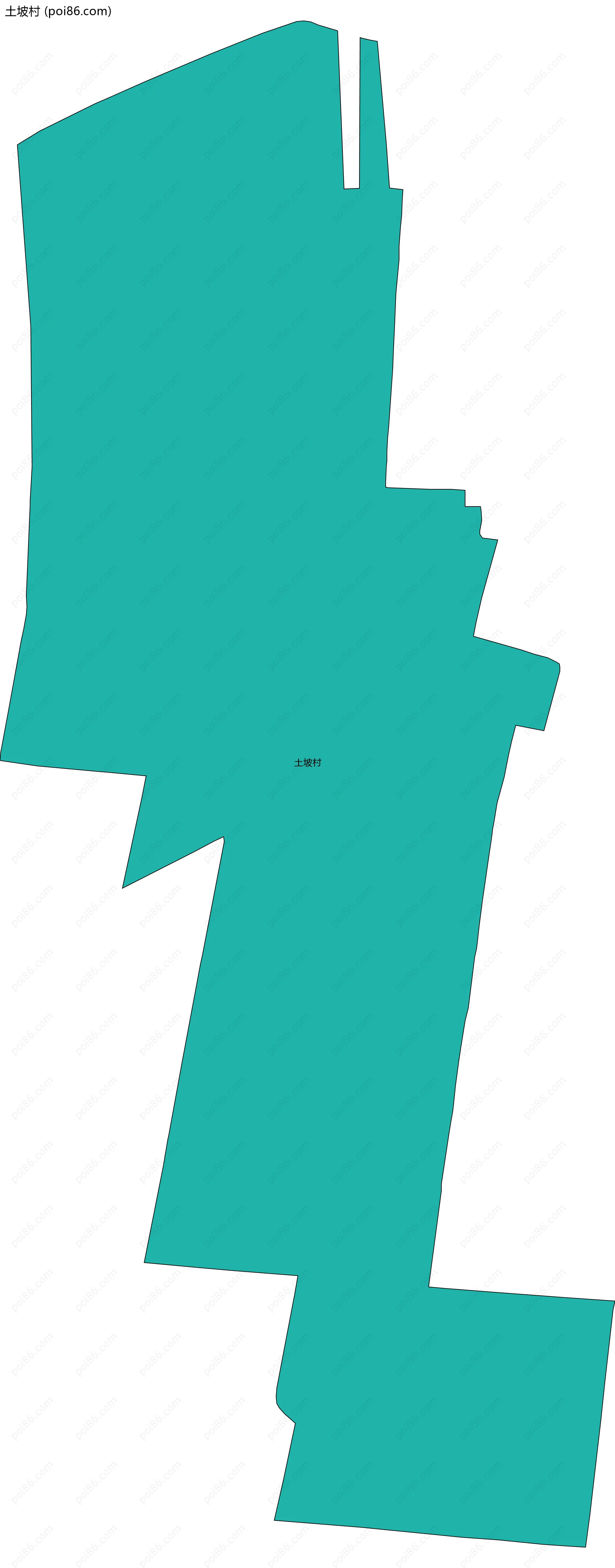 土坡村边界地图