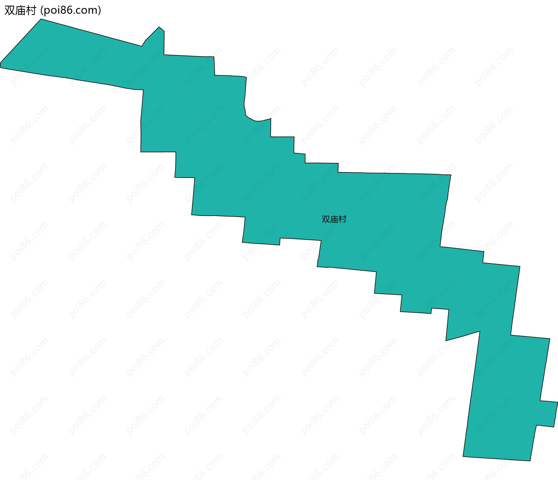 双庙村边界地图
